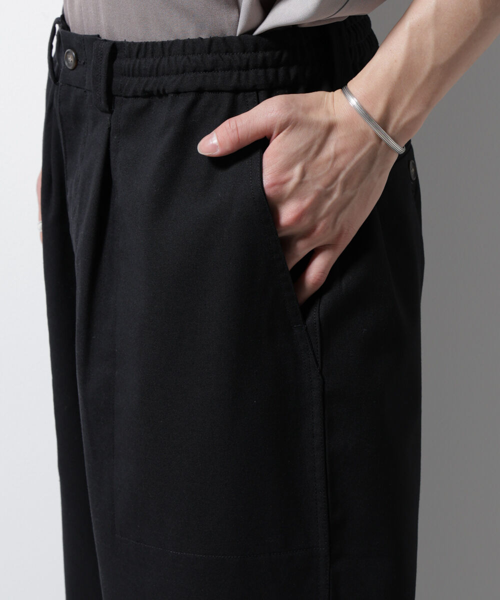 nano･universe「リネンミックスリラックスイージーパンツ」|チノ|