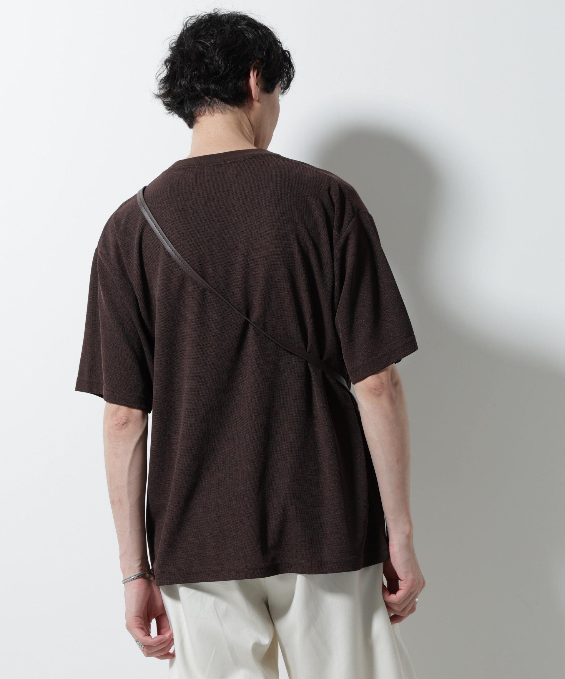 nano･universe「メランジサーフニットＴシャツ半袖」|ニット・セーター|