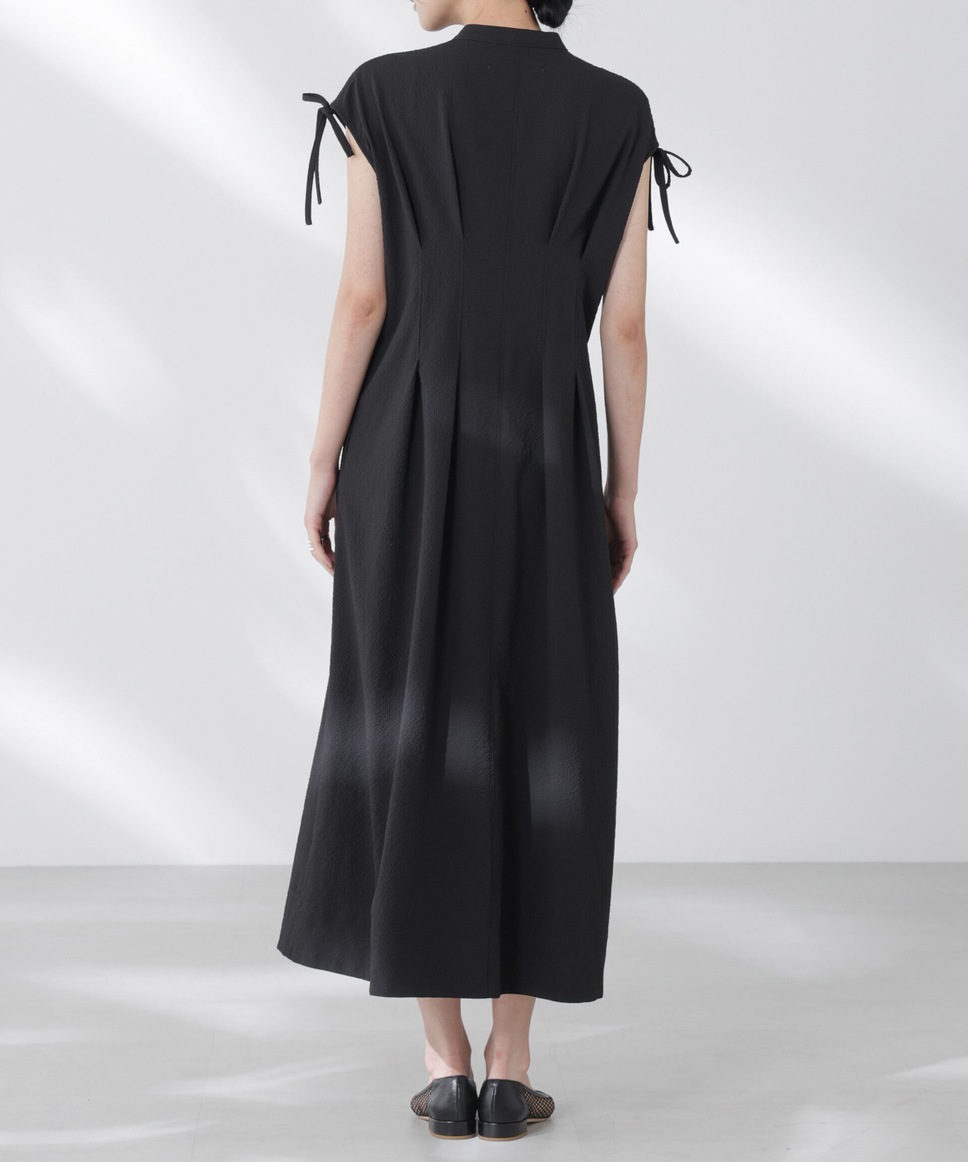 nano･universe「リボンドロストサッカーシャツワンピース」|ワンピース|