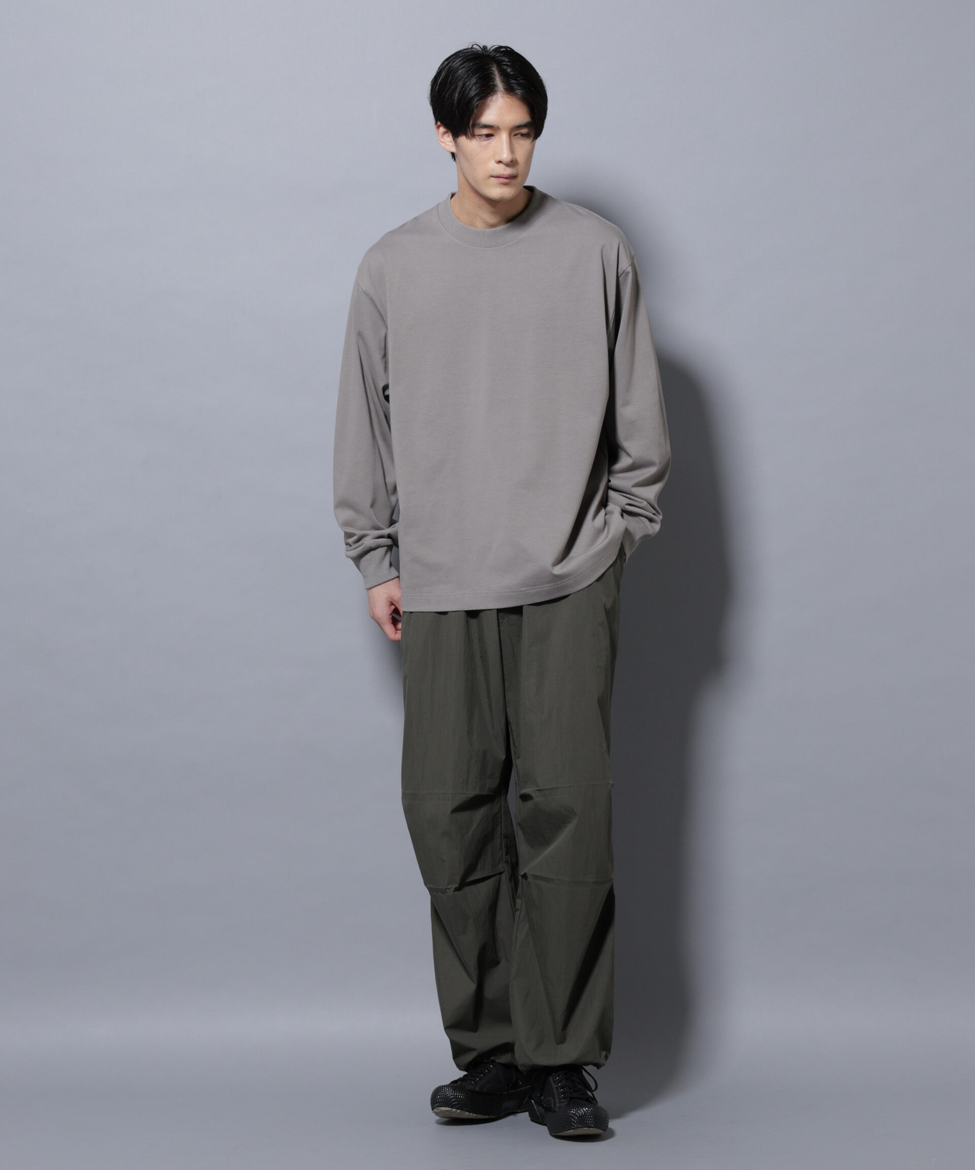 nano･universe「ビックシルエットワンポイントTシャツ 長袖」|Tシャツ・カットソー|