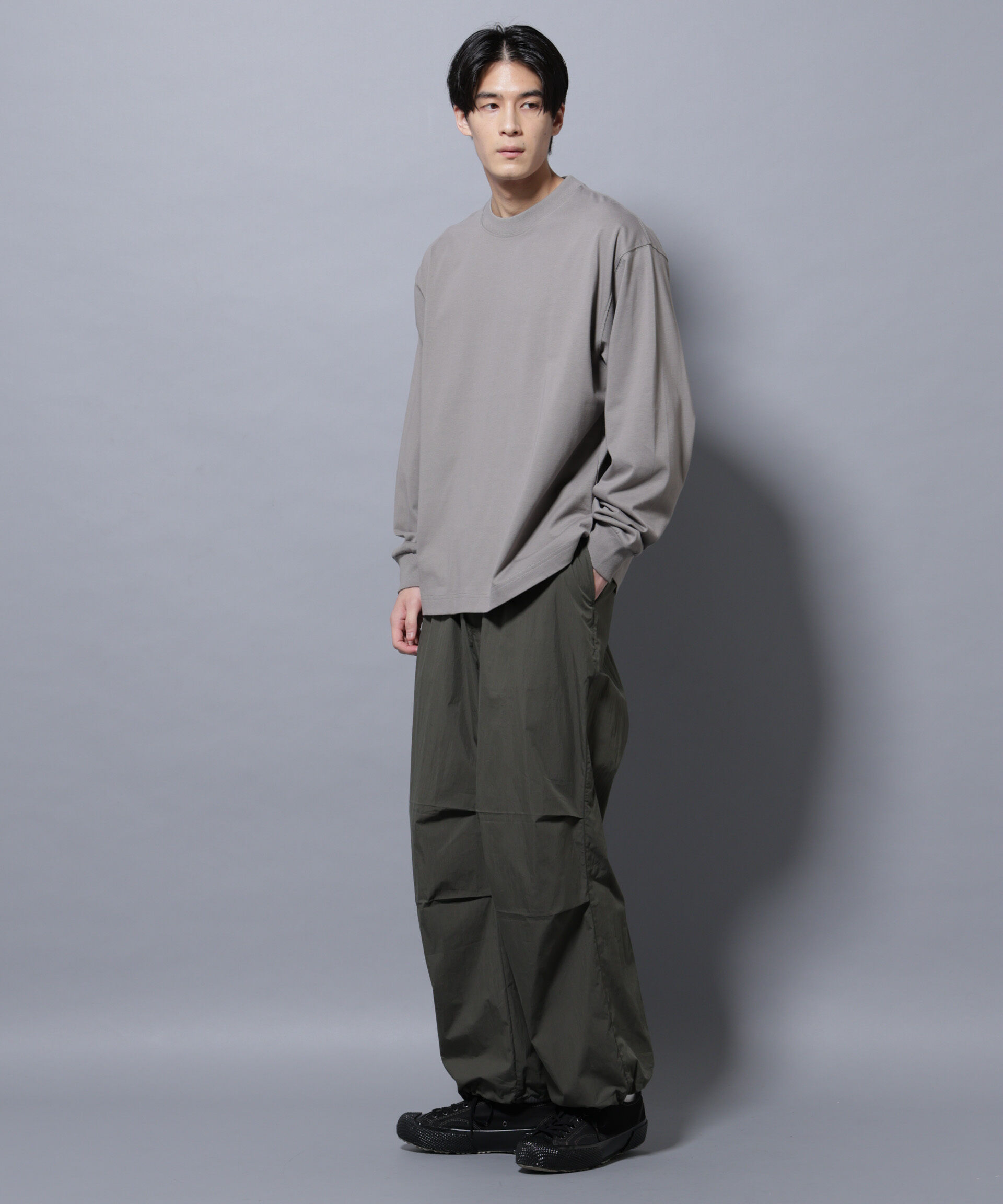 nano･universe「ビックシルエットワンポイントTシャツ 長袖」|Tシャツ・カットソー|