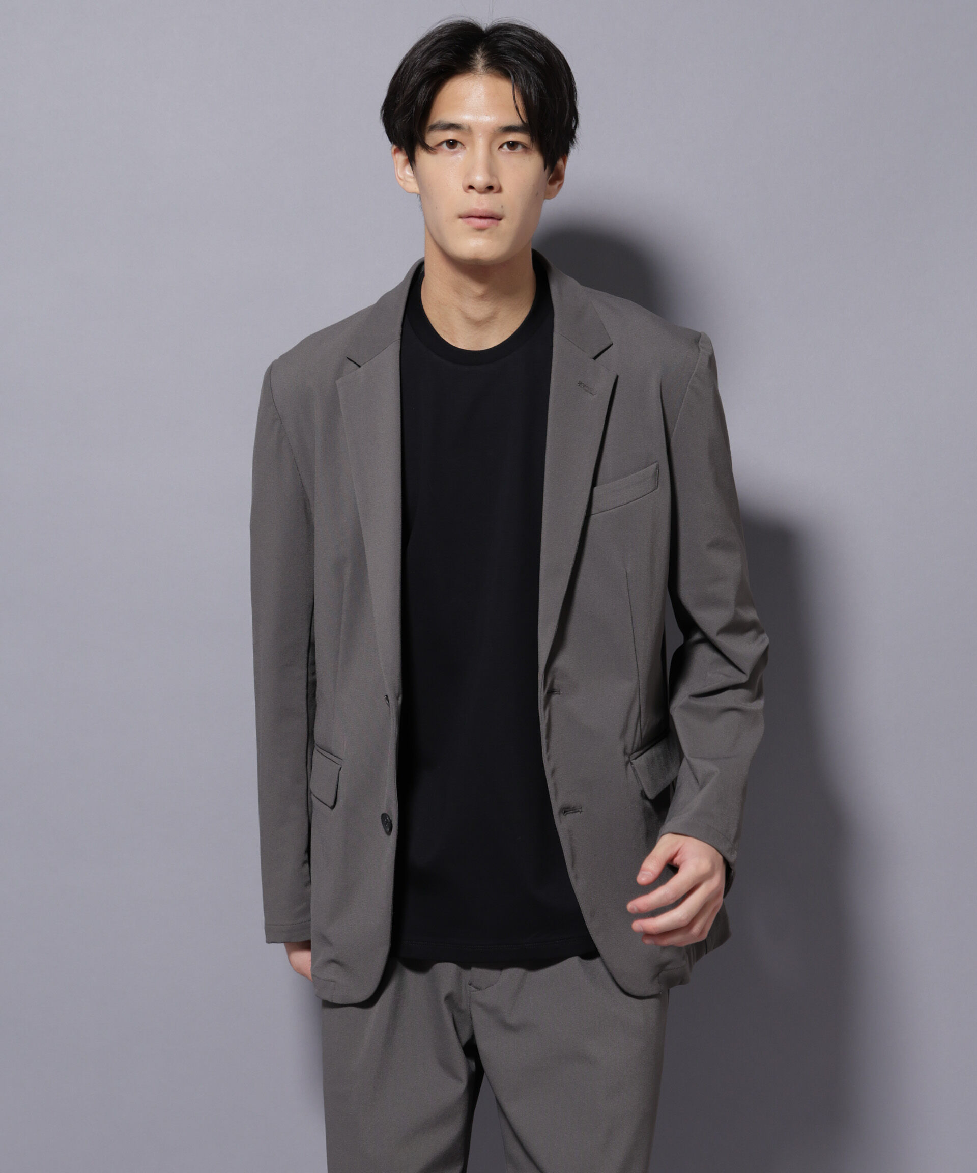 nano･universe「｢Damerino｣ ナイロンストレッチトリコットセットアップ」|スーツ|