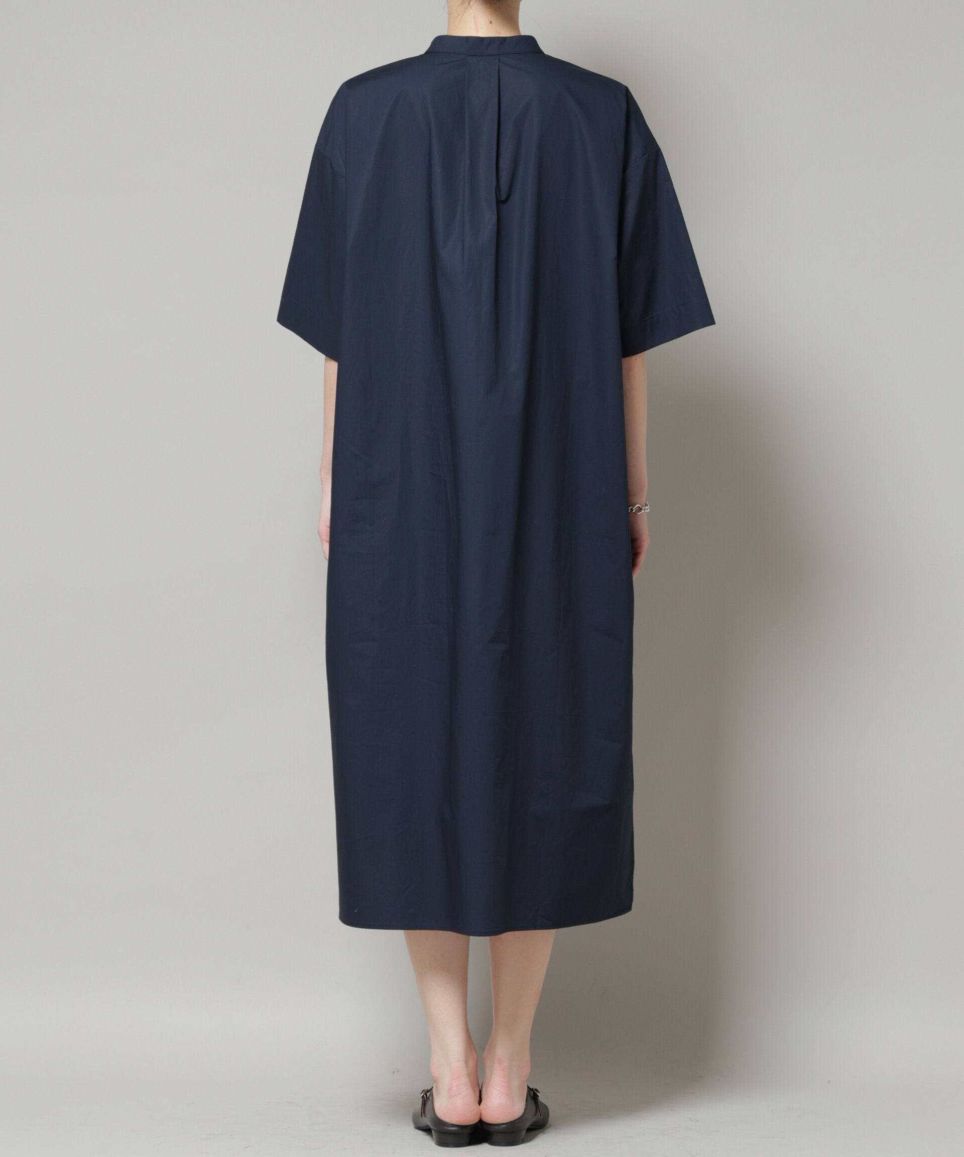 nano･universe「Ｗポケットハーフスリーブシャツワンピース」|ワンピース|