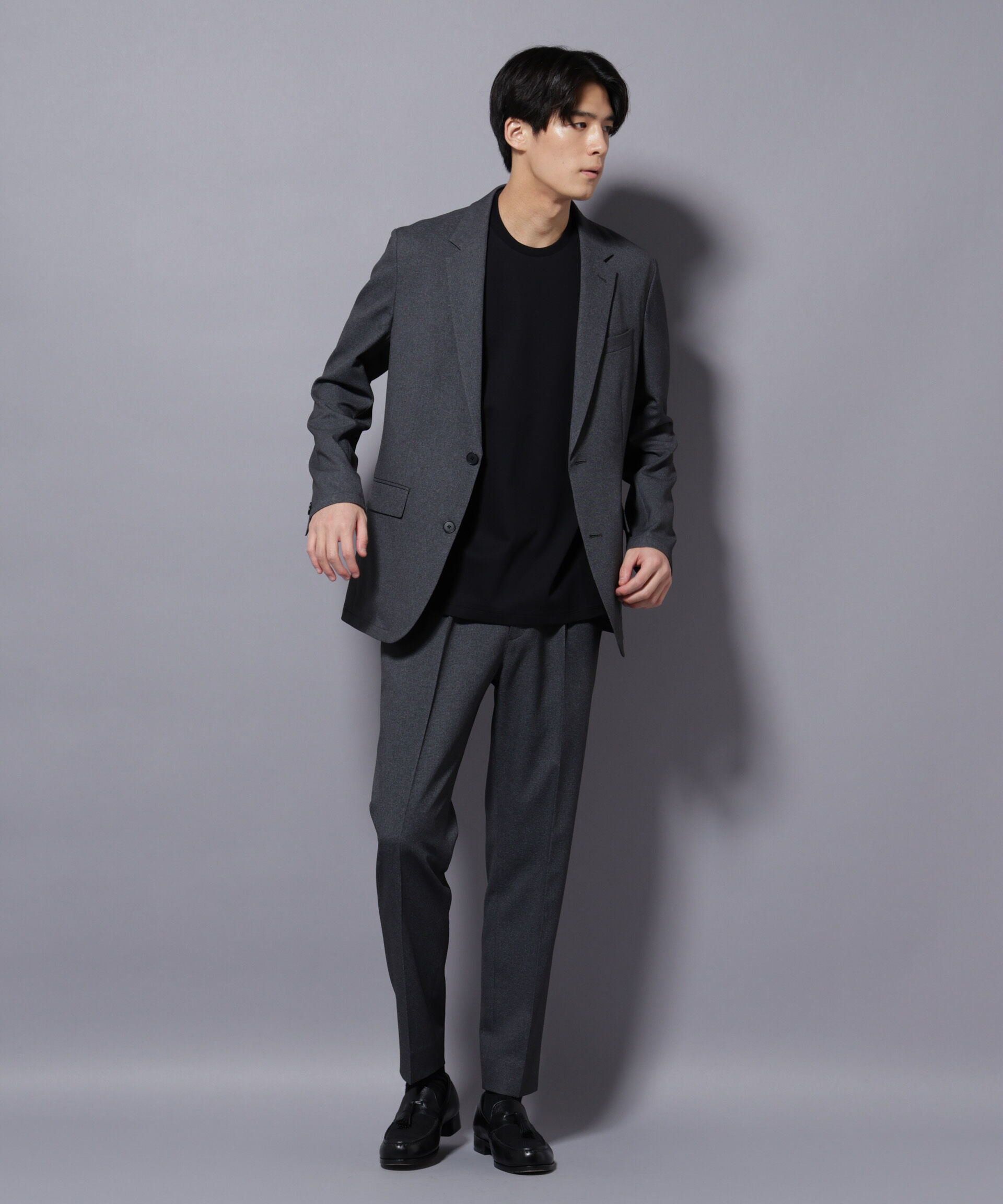 nano･universe「｢Damerino｣LANATEC(R)シャークスキンセットアップ防シワ形態安定」|スーツ|