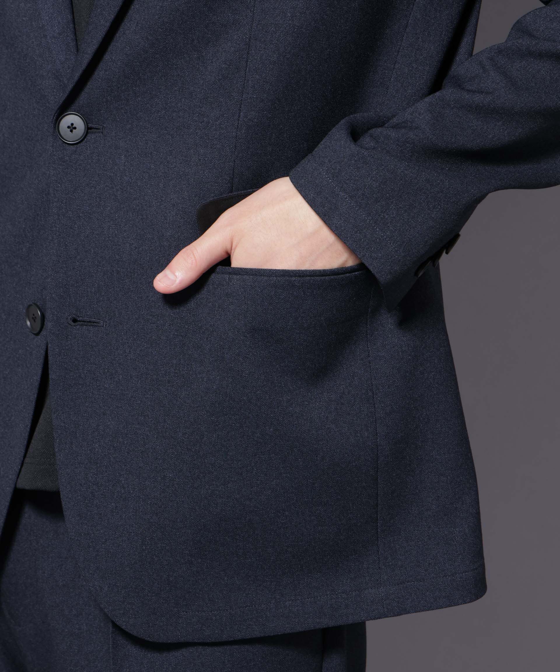 nano･universe「｢Damerino｣LANATEC(R)シャークスキンセットアップ防シワ形態安定」|スーツ|