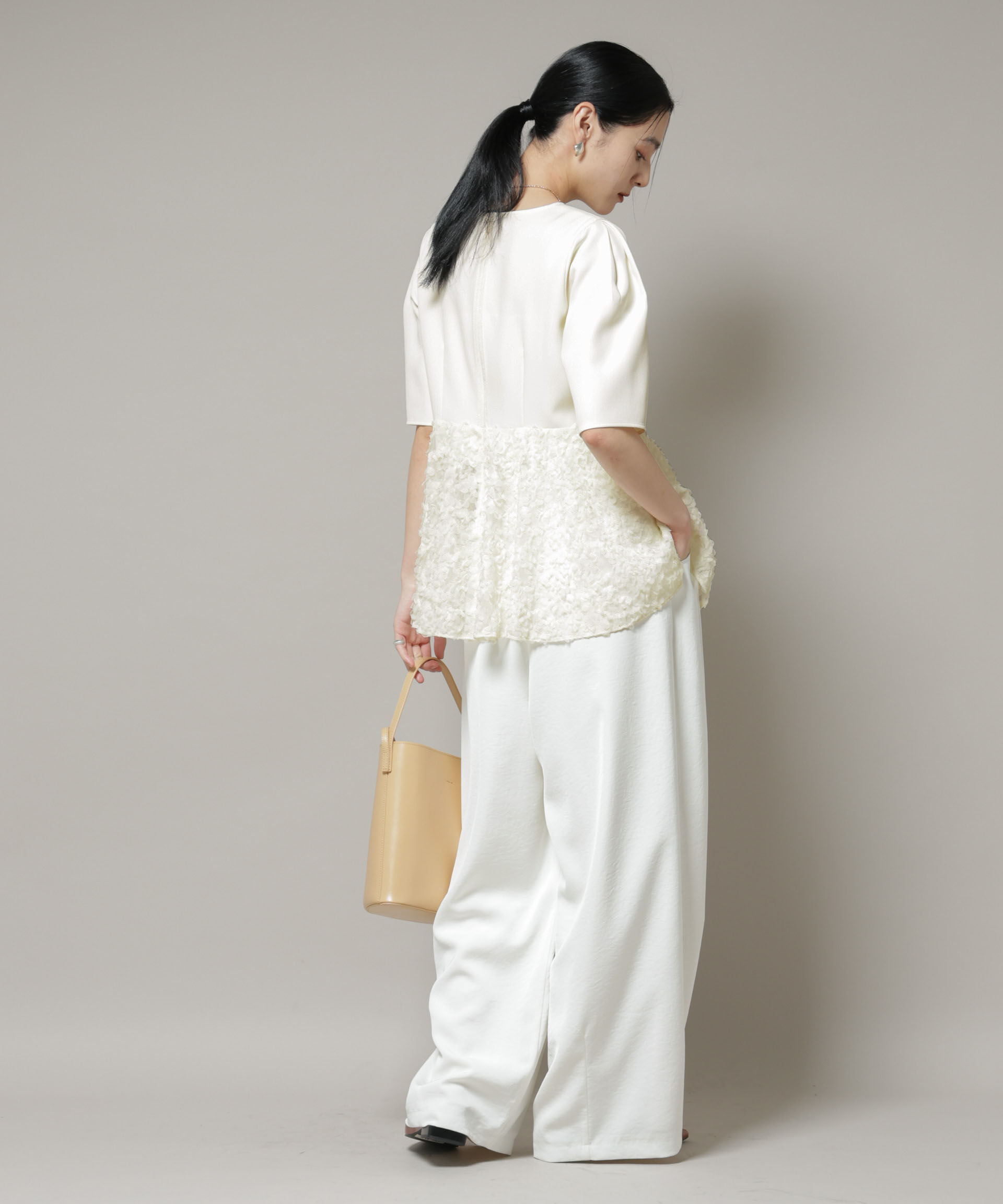 nano･universe「ペタルエンブロイダリーペプラムブラウス」|シャツ・ブラウス|