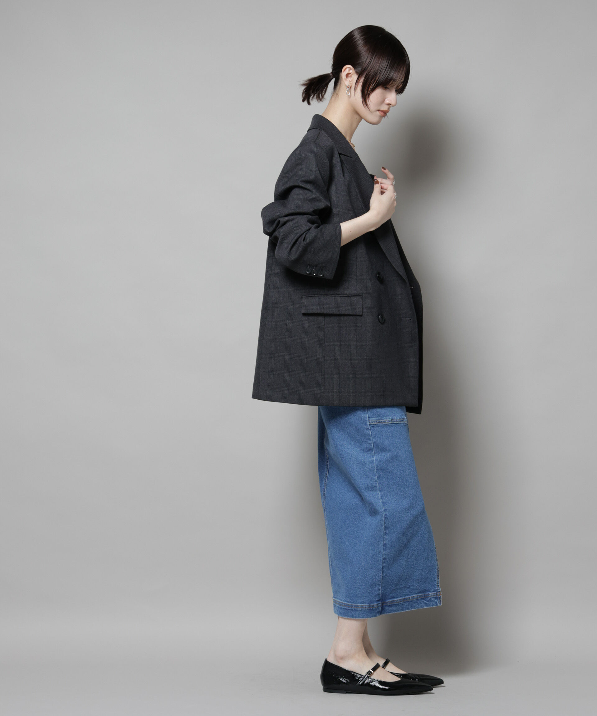 nano･universe「ラップペンシルデニムスカート」|スカート|