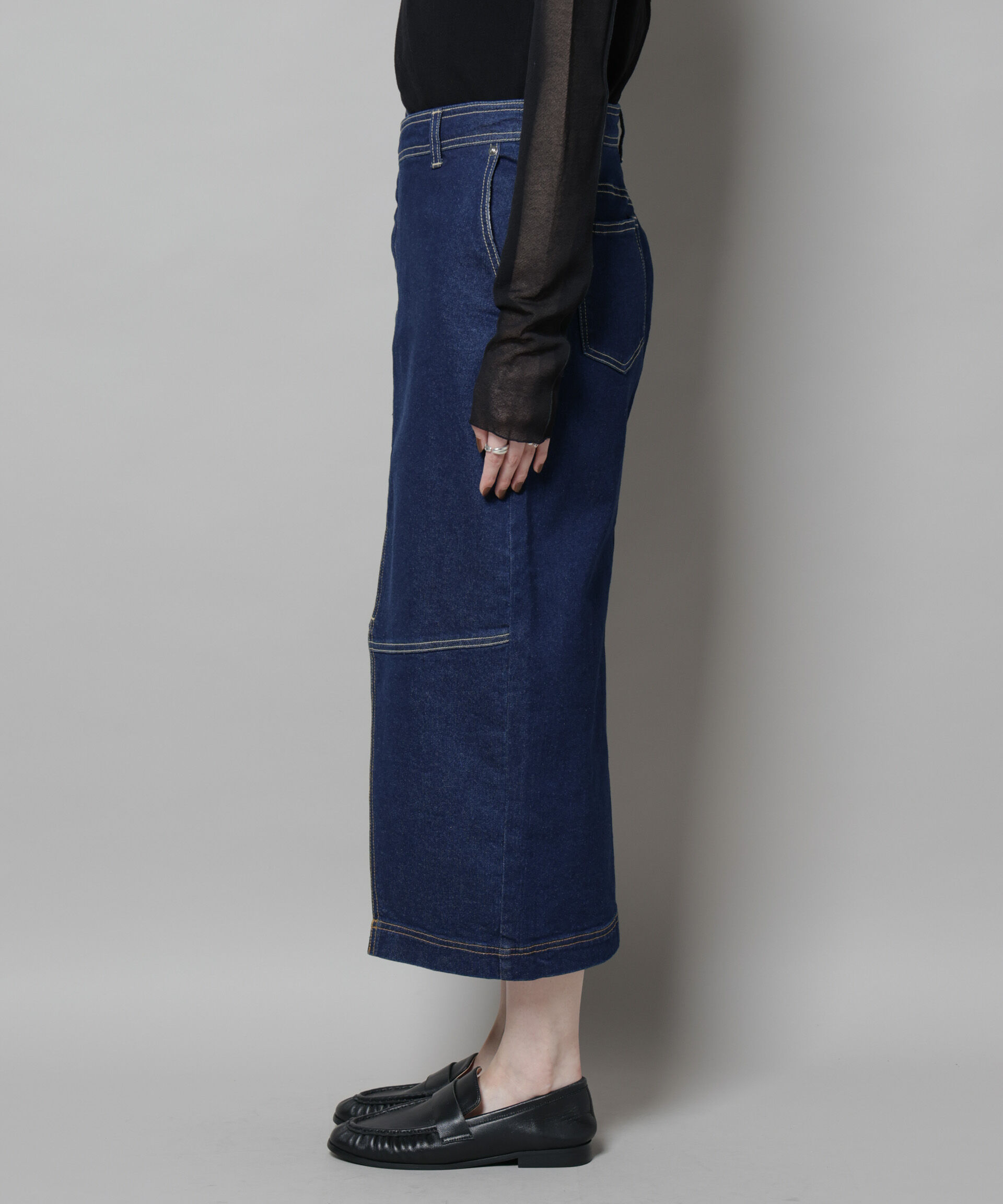 nano･universe「ラップペンシルデニムスカート」|スカート|