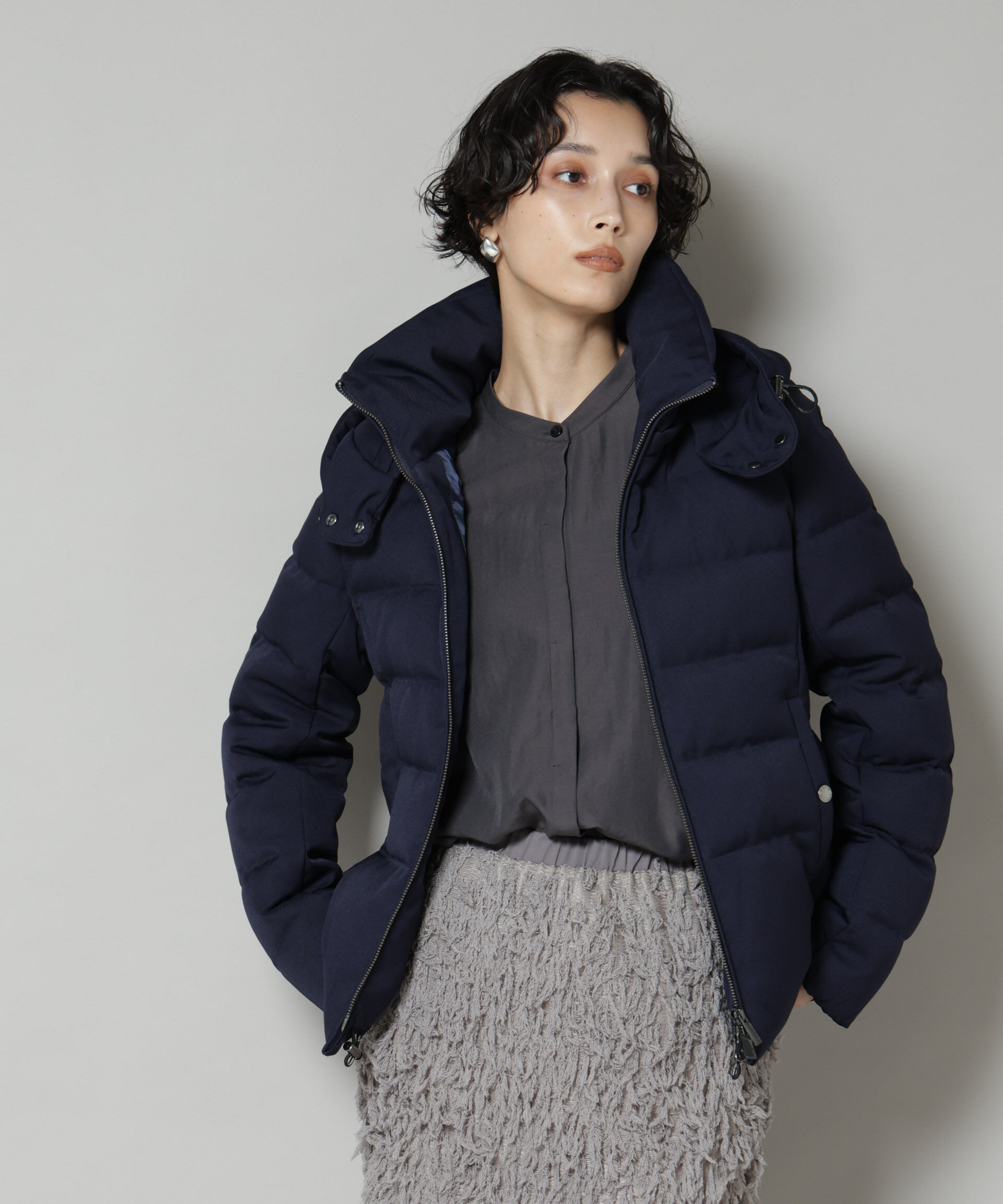 nano･universe「「西川ダウン(R)」サージショートダウン」|ダウン|