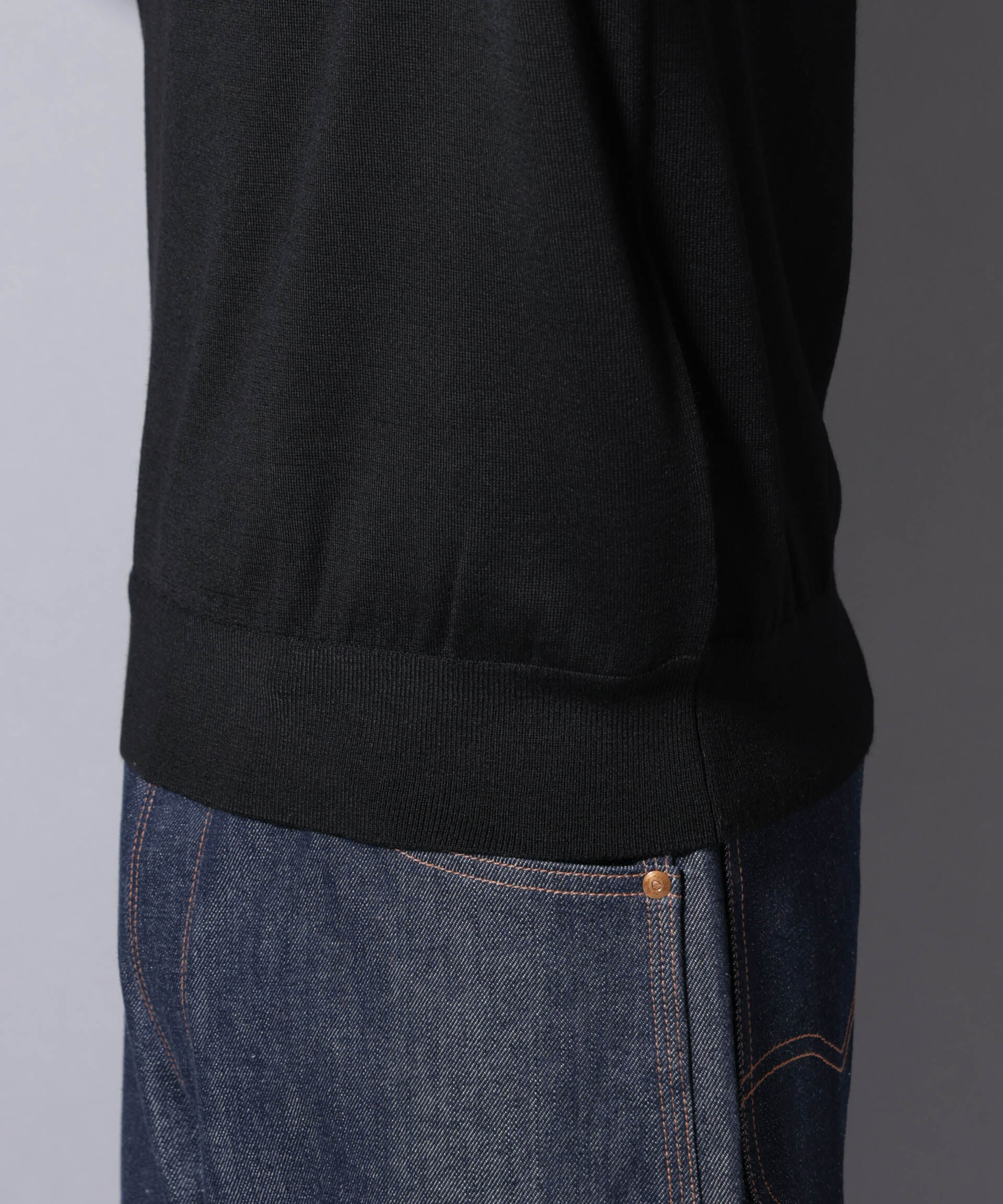 nano･universe「「毛玉レスニット」ファインゲージクルーネック」|ニット・セーター|