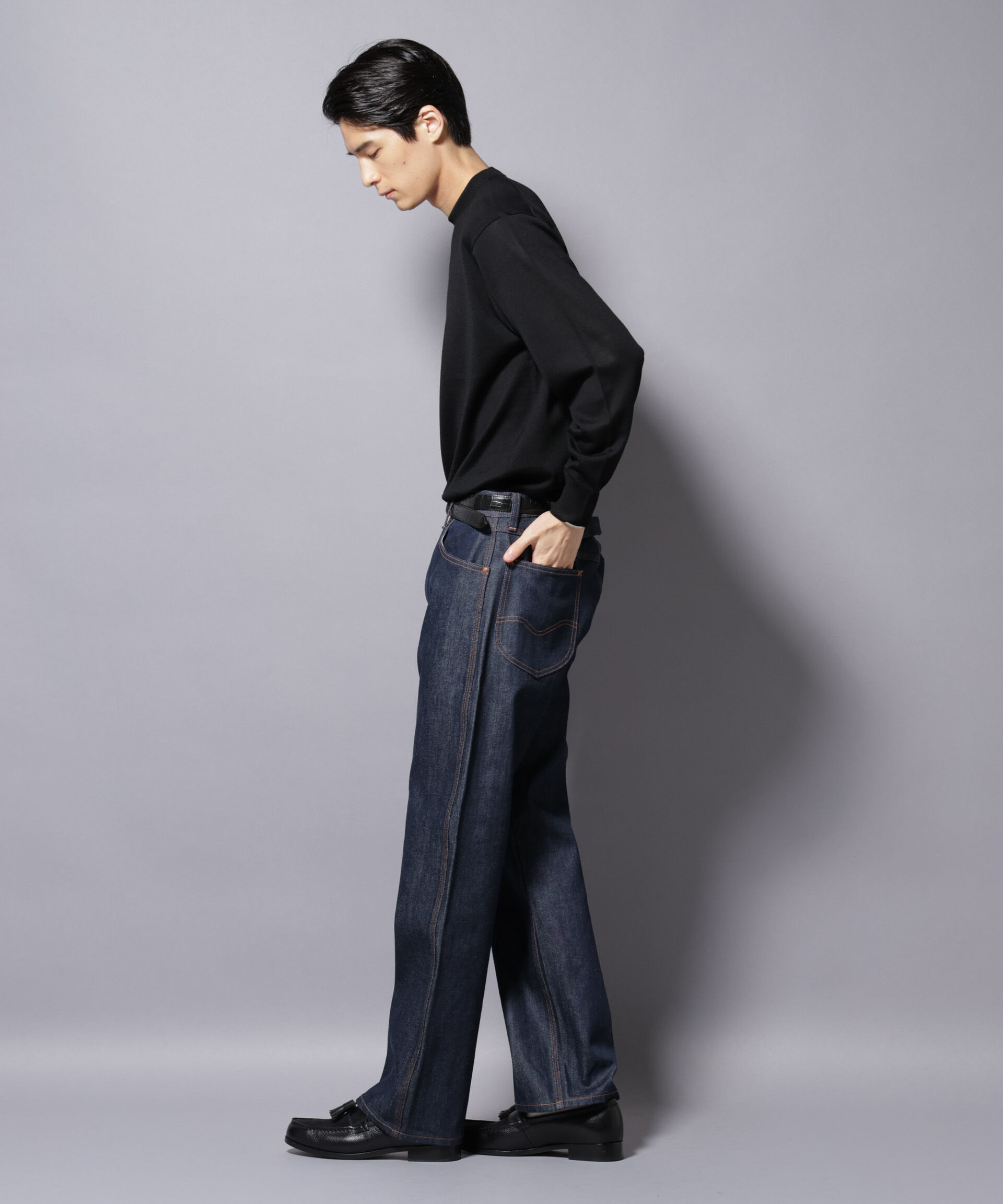 nano･universe「「毛玉レスニット」ファインゲージクルーネック」|ニット・セーター|