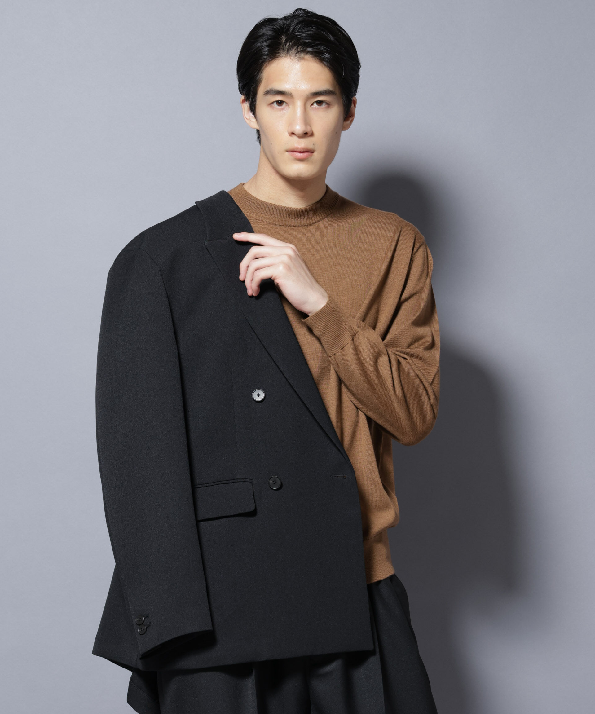 nano･universe「「毛玉レスニット」ファインゲージクルーネック」|ニット・セーター|