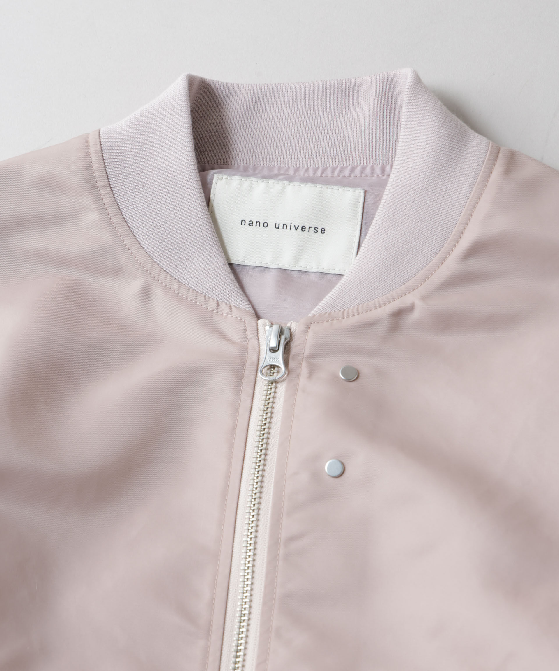 nano･universe「ナイロンツイルMA-1ブルゾン」|ブルゾン・スタジャン|