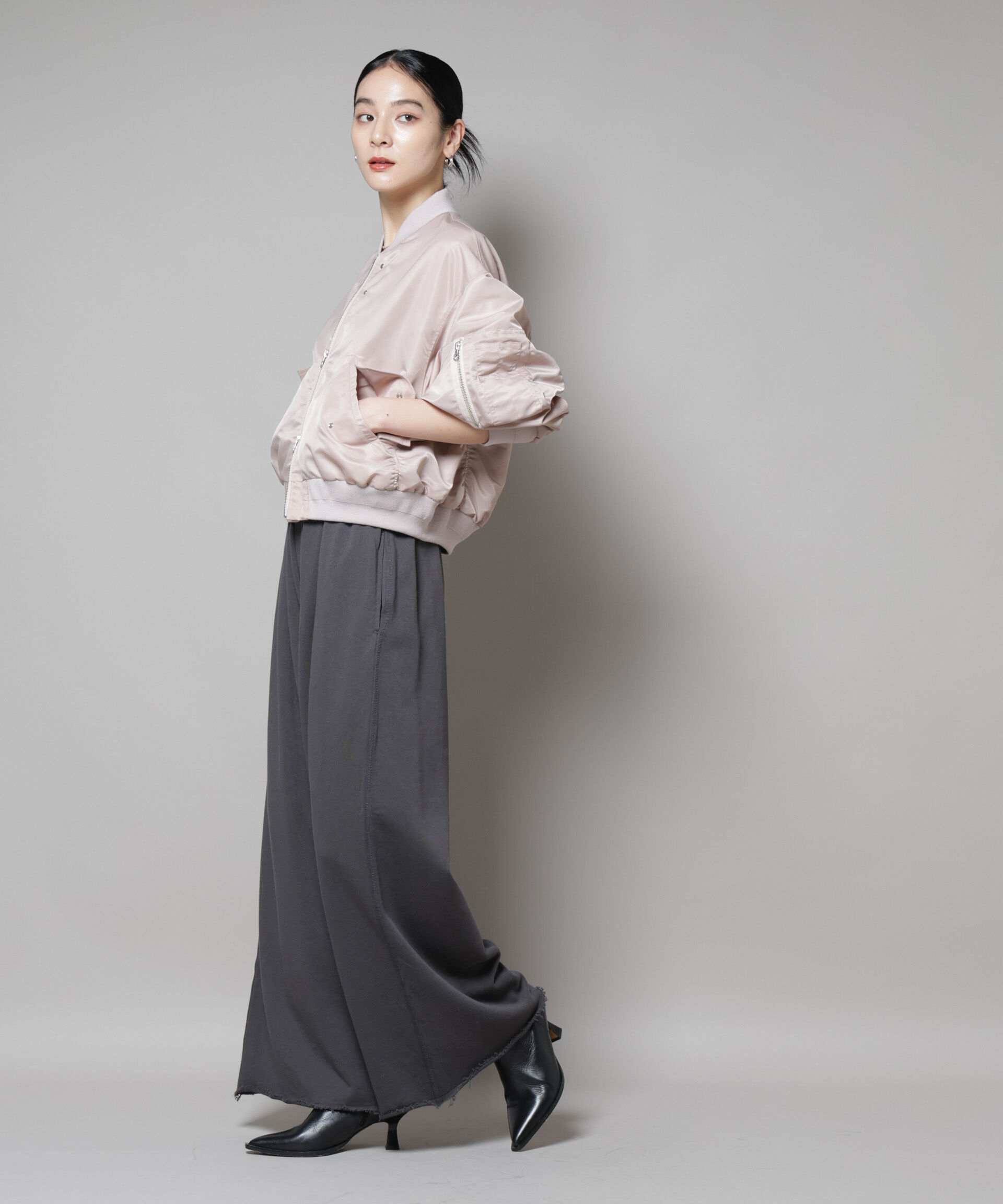 nano･universe「ナイロンツイルMA-1ブルゾン」|ブルゾン・スタジャン|