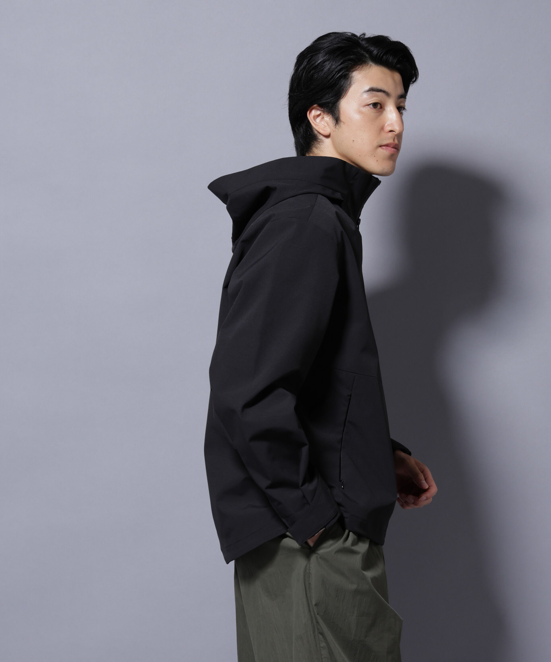 nano･universe「3レイヤーフーディブルゾン」|ブルゾン・スタジャン|