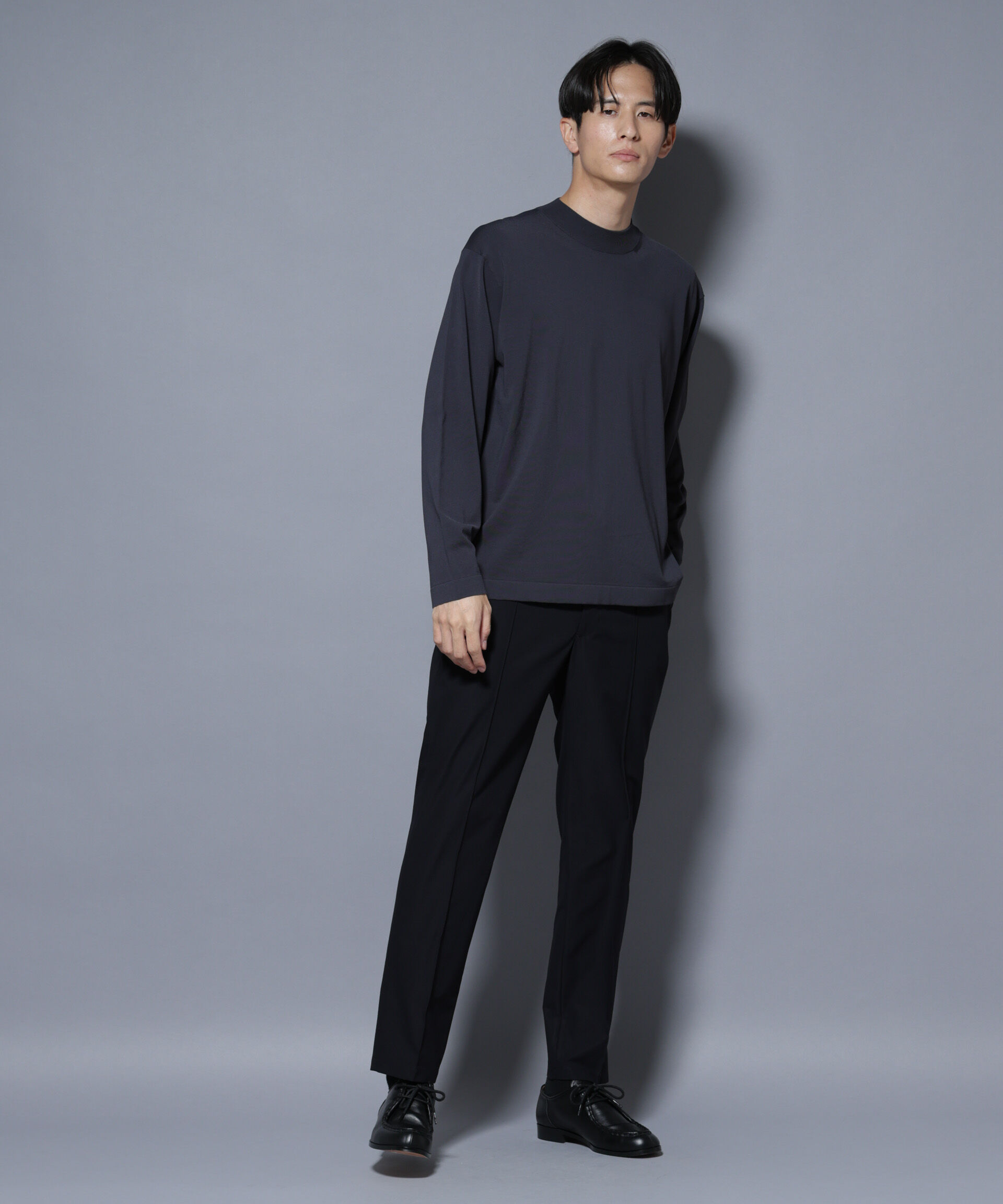 nano･universe「「ELITE 7 FUNCTION」クルーネックニット」|ニット・セーター|