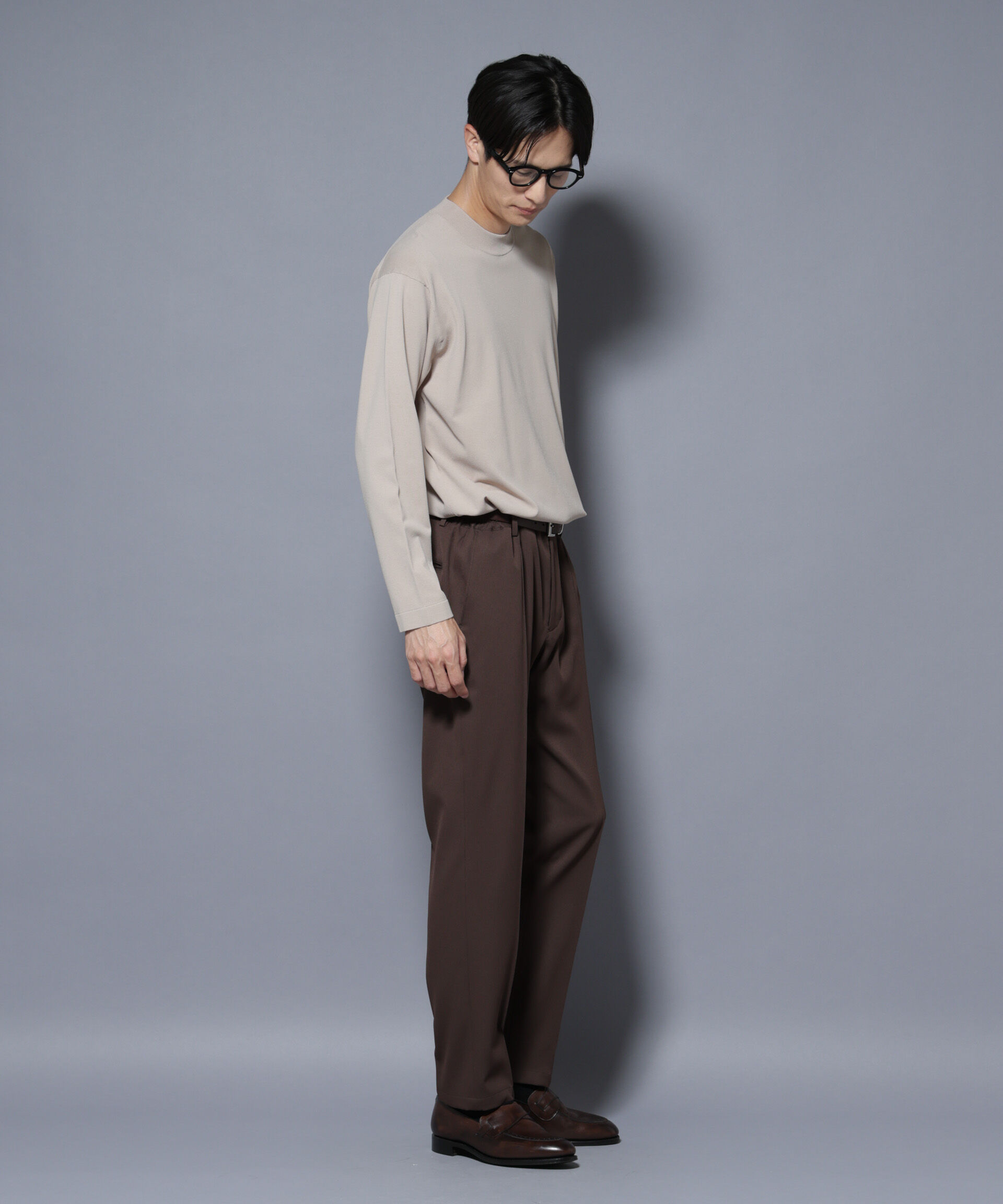 nano･universe「「ELITE 7 FUNCTION」クルーネックニット」|ニット・セーター|