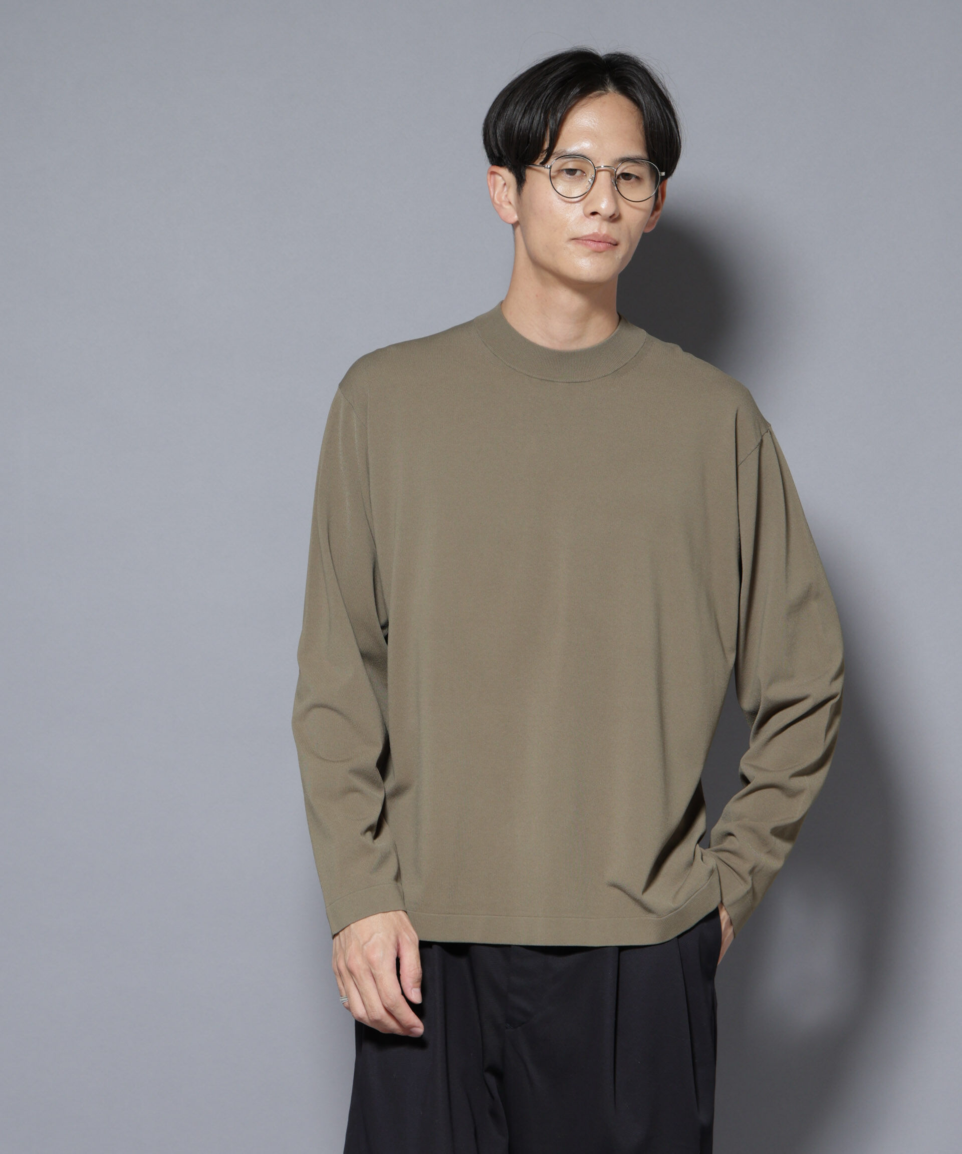 nano･universe「「ELITE 7 FUNCTION」クルーネックニット」|ニット・セーター|