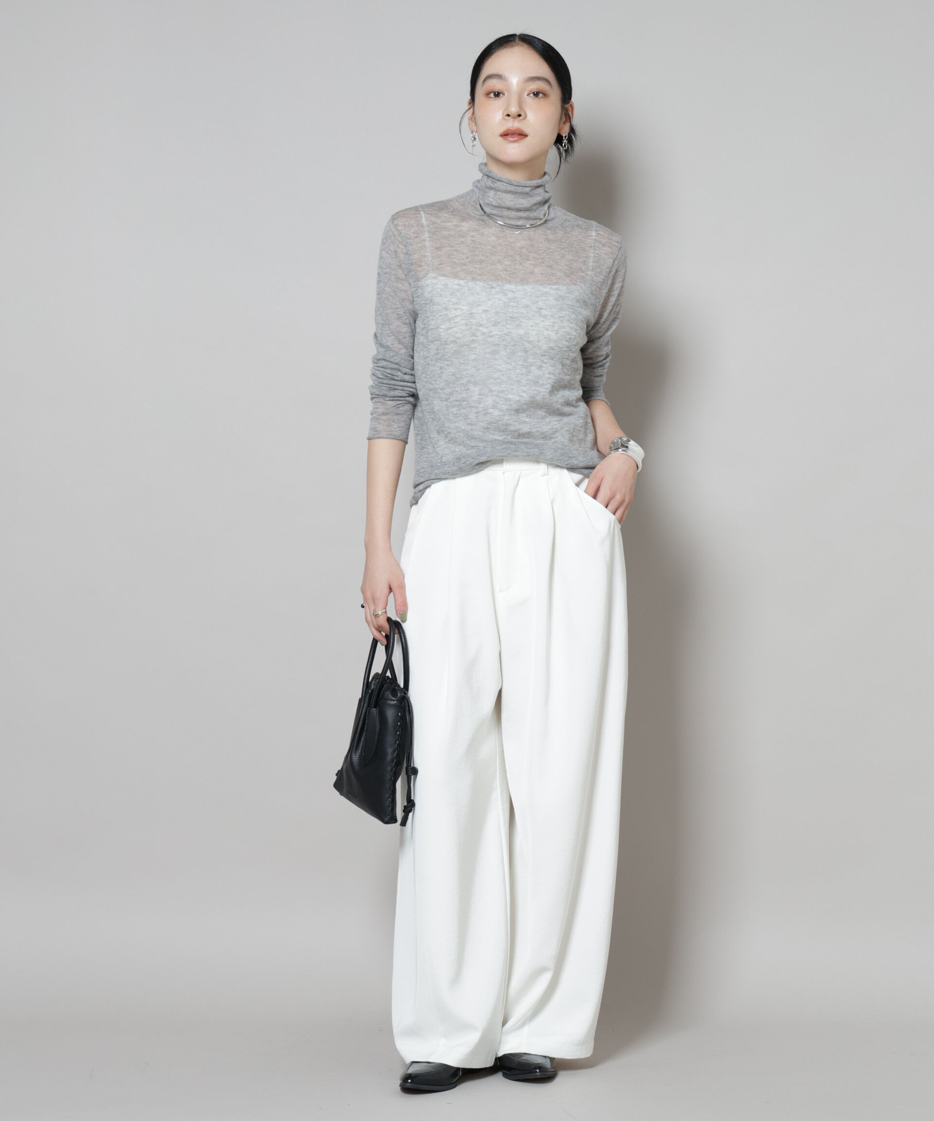 nano･universe「スイビウールタートルネックニットプルオーバー」|ニット・セーター|