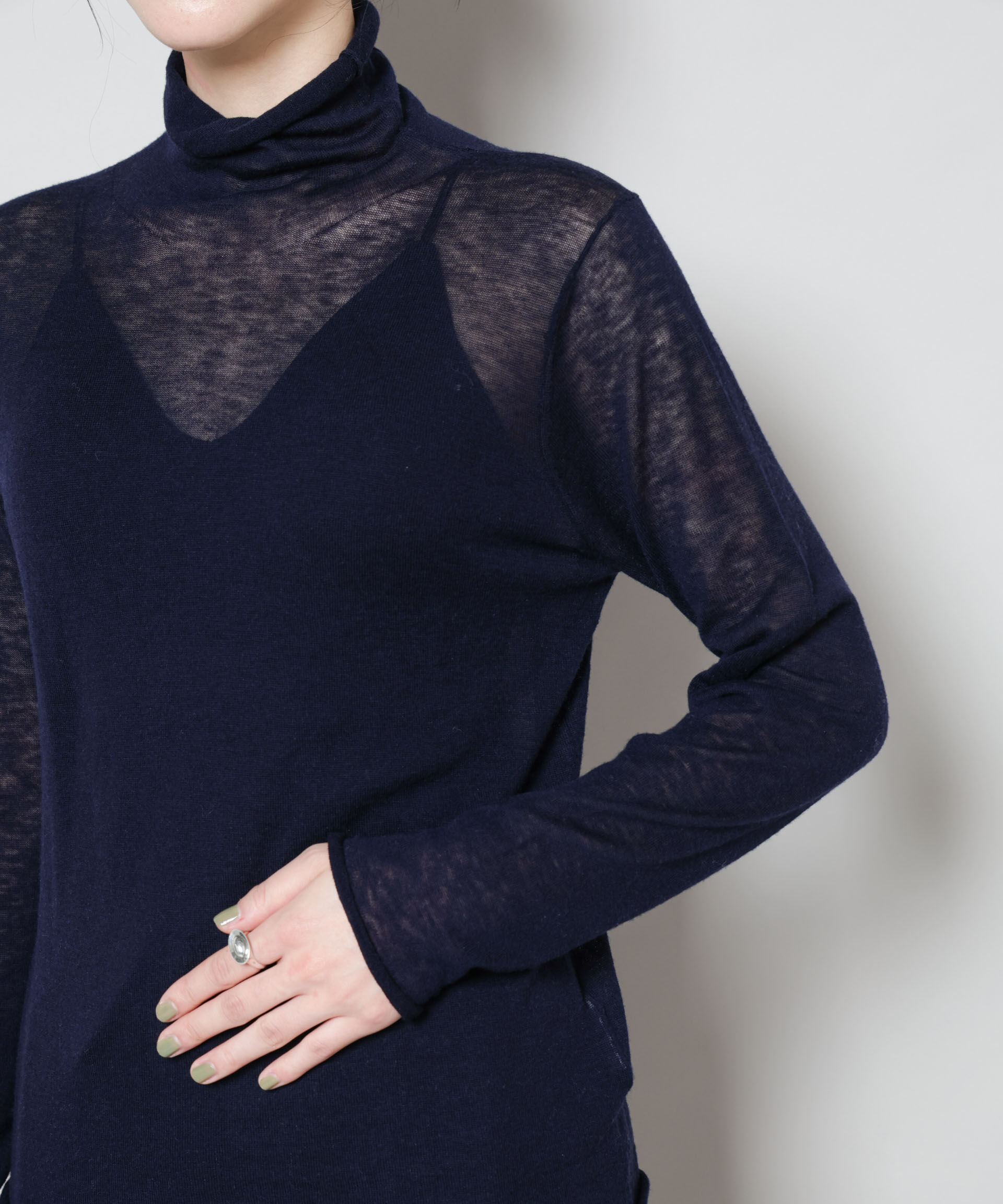 nano･universe「スイビウールタートルネックニットプルオーバー」|ニット・セーター|