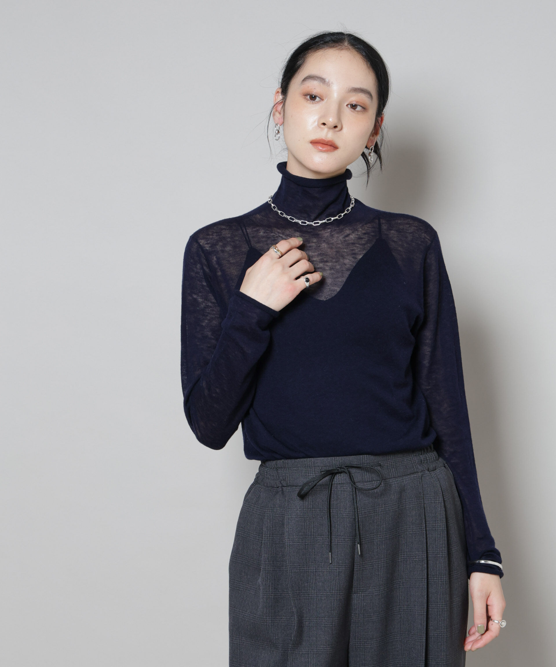 nano･universe「スイビウールタートルネックニットプルオーバー」|ニット・セーター|