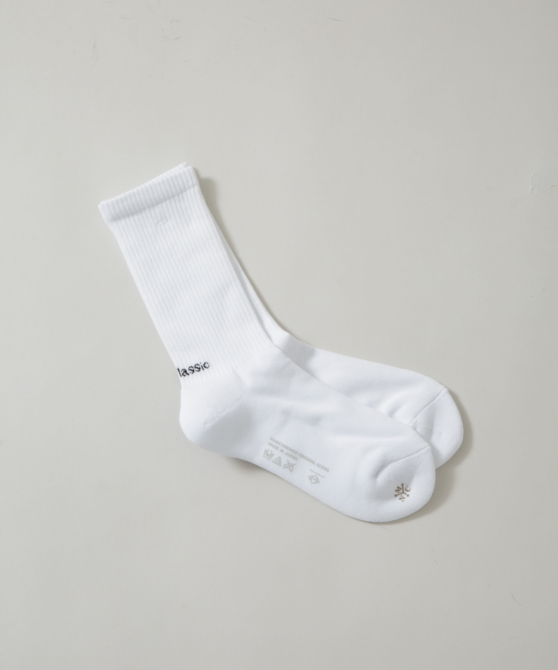 nano･universe「MARCOMONDE/sporty pile socks 23」|ソックス|ホワイト
