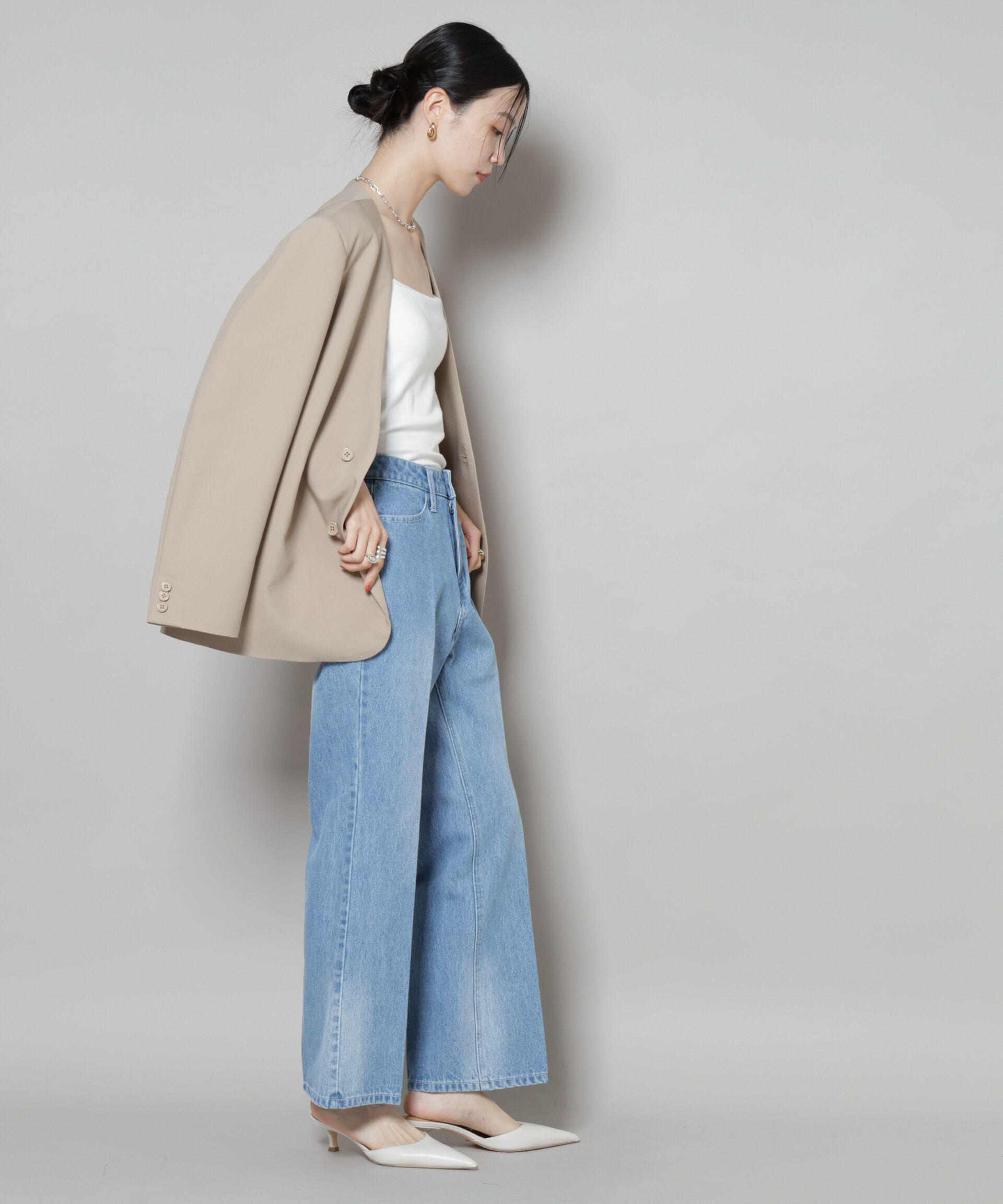 nano･universe「センタープレスデニム」|チノ|