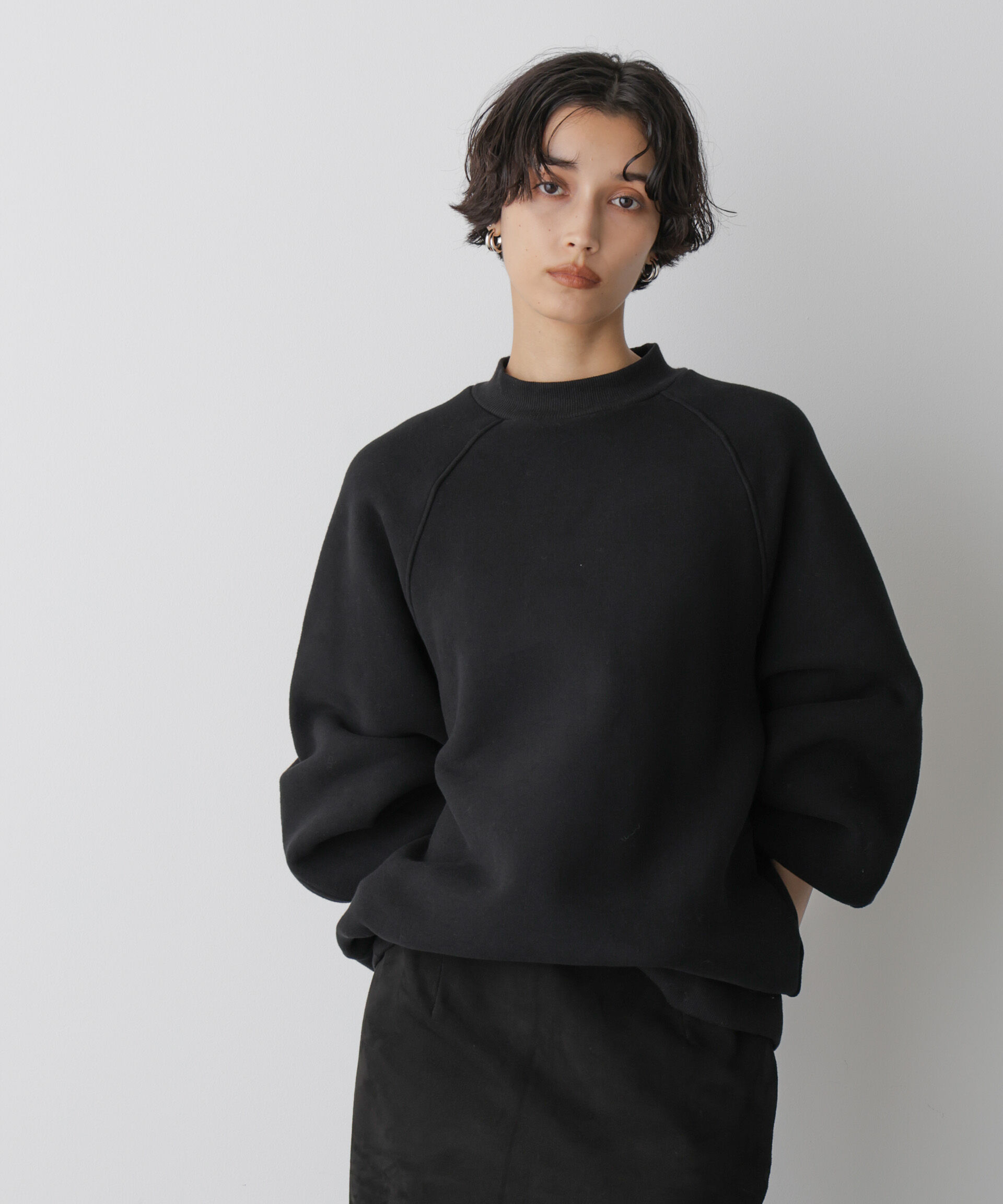  「「STEVELOUR」フラッフィースタンドプルオーバー」|スウェット・ジャージ|