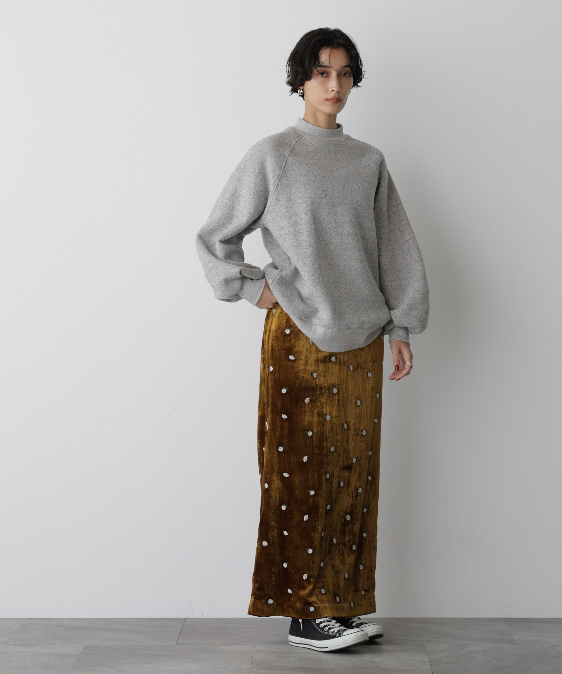  「「STEVELOUR」フラッフィースタンドプルオーバー」|スウェット・ジャージ|