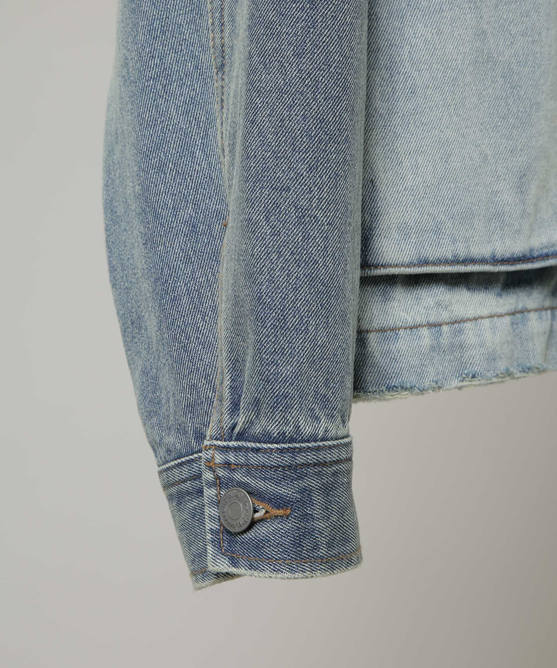 nano･universe「｢HOTEL PALACE｣ フェードデニムカバーオールジャケット」|ブルゾン・スタジャン|