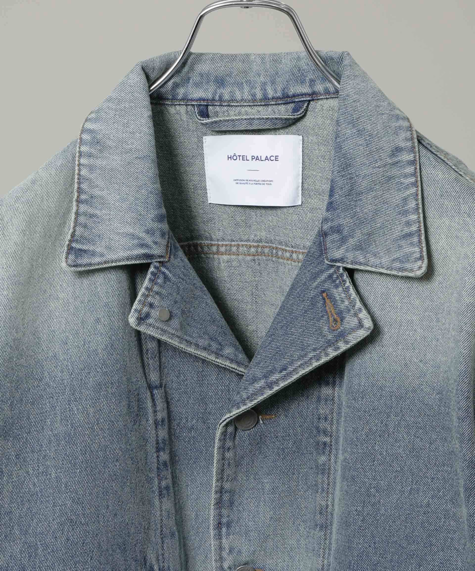 nano･universe「｢HOTEL PALACE｣ フェードデニムカバーオールジャケット」|ブルゾン・スタジャン|
