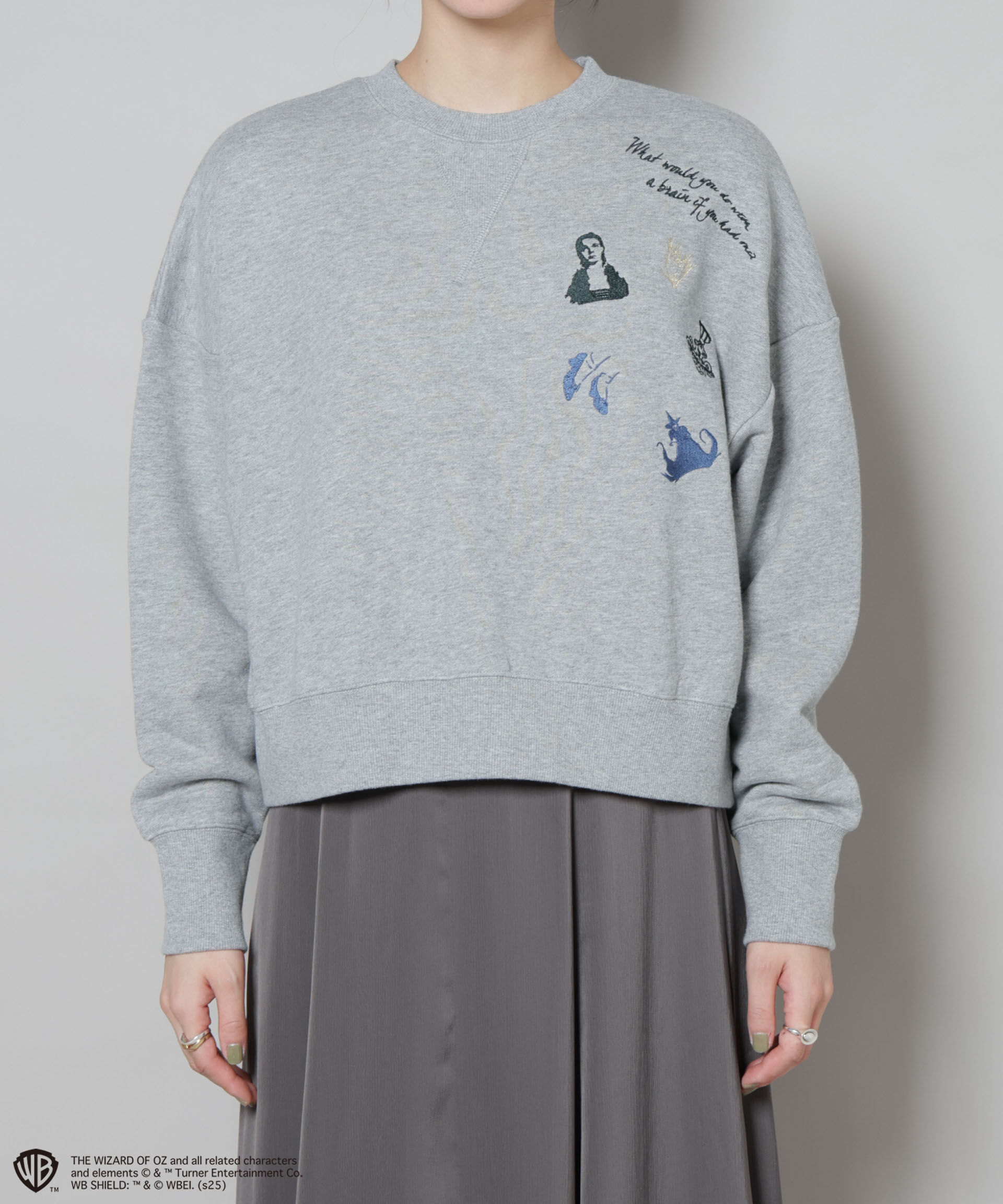nano･universe「THE WIZARD OF OZ 刺繍スウェットトップス」|Tシャツ・カットソー|