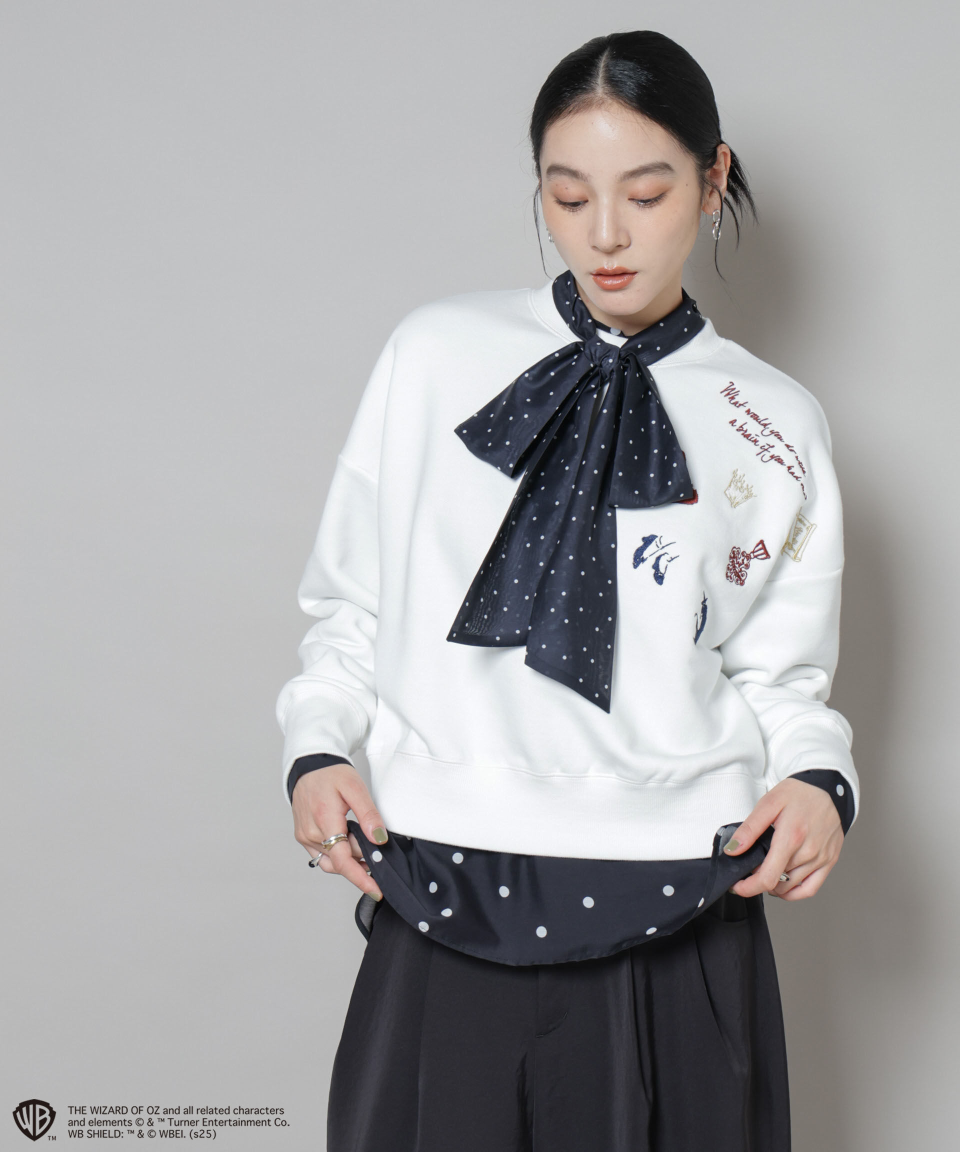 nano･universe「THE WIZARD OF OZ 刺繍スウェットトップス」|Tシャツ・カットソー|