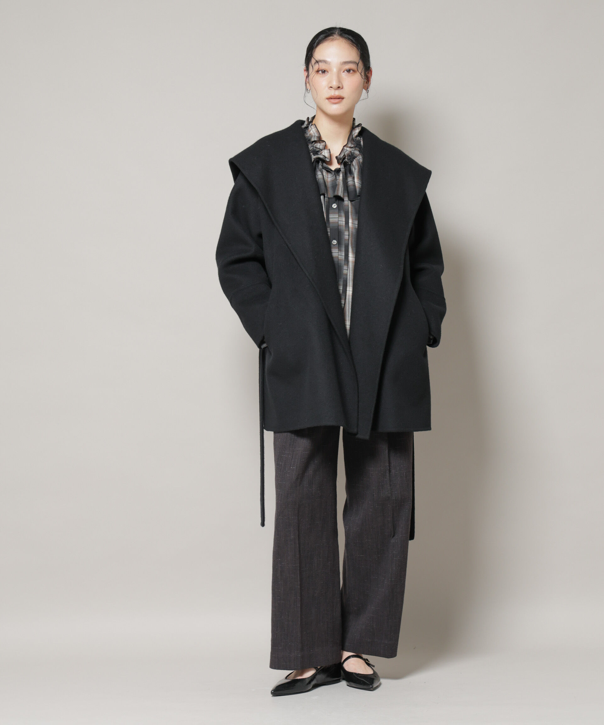 nano･universe「SUPER110blend リバーショールミディコート」|その他|