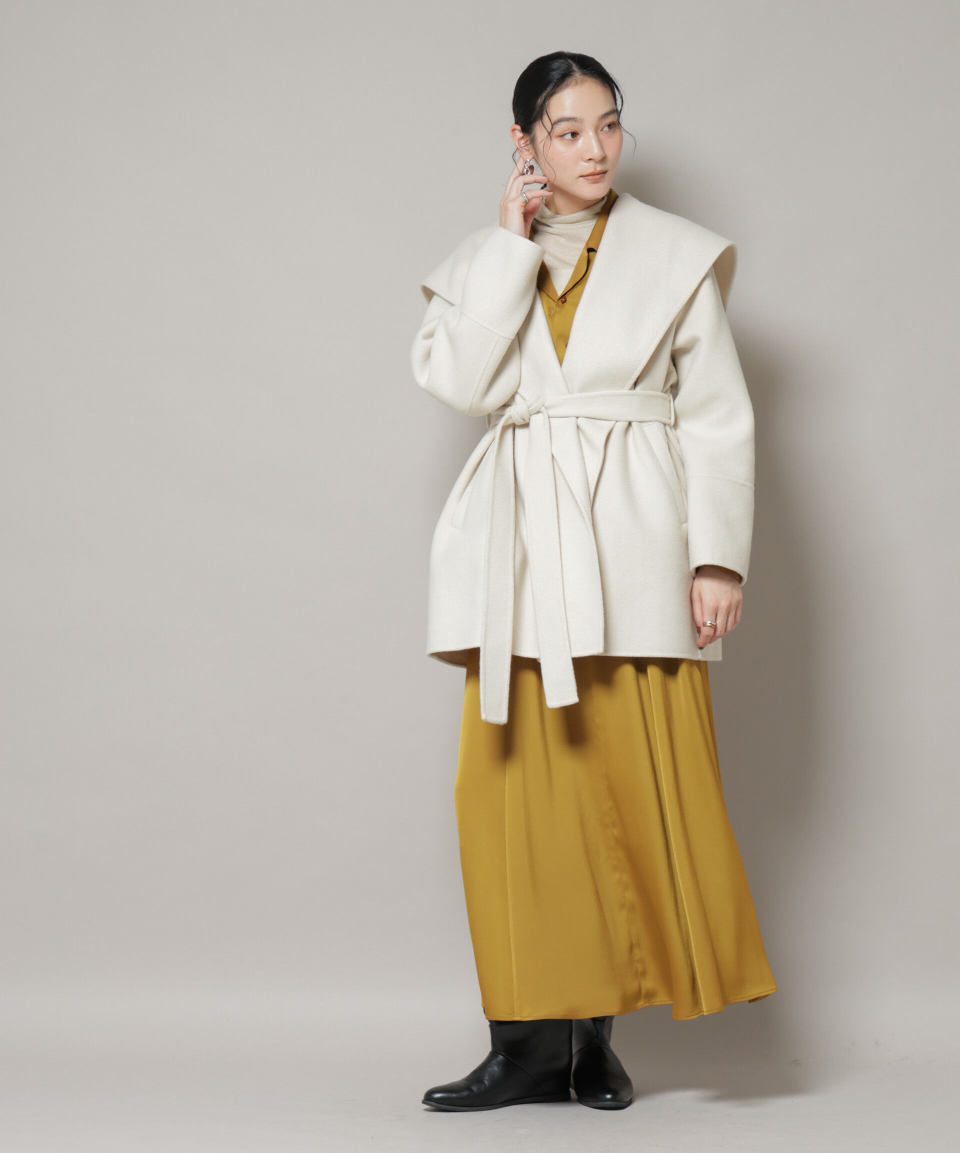 nano･universe「SUPER110blend リバーショールミディコート」|その他|