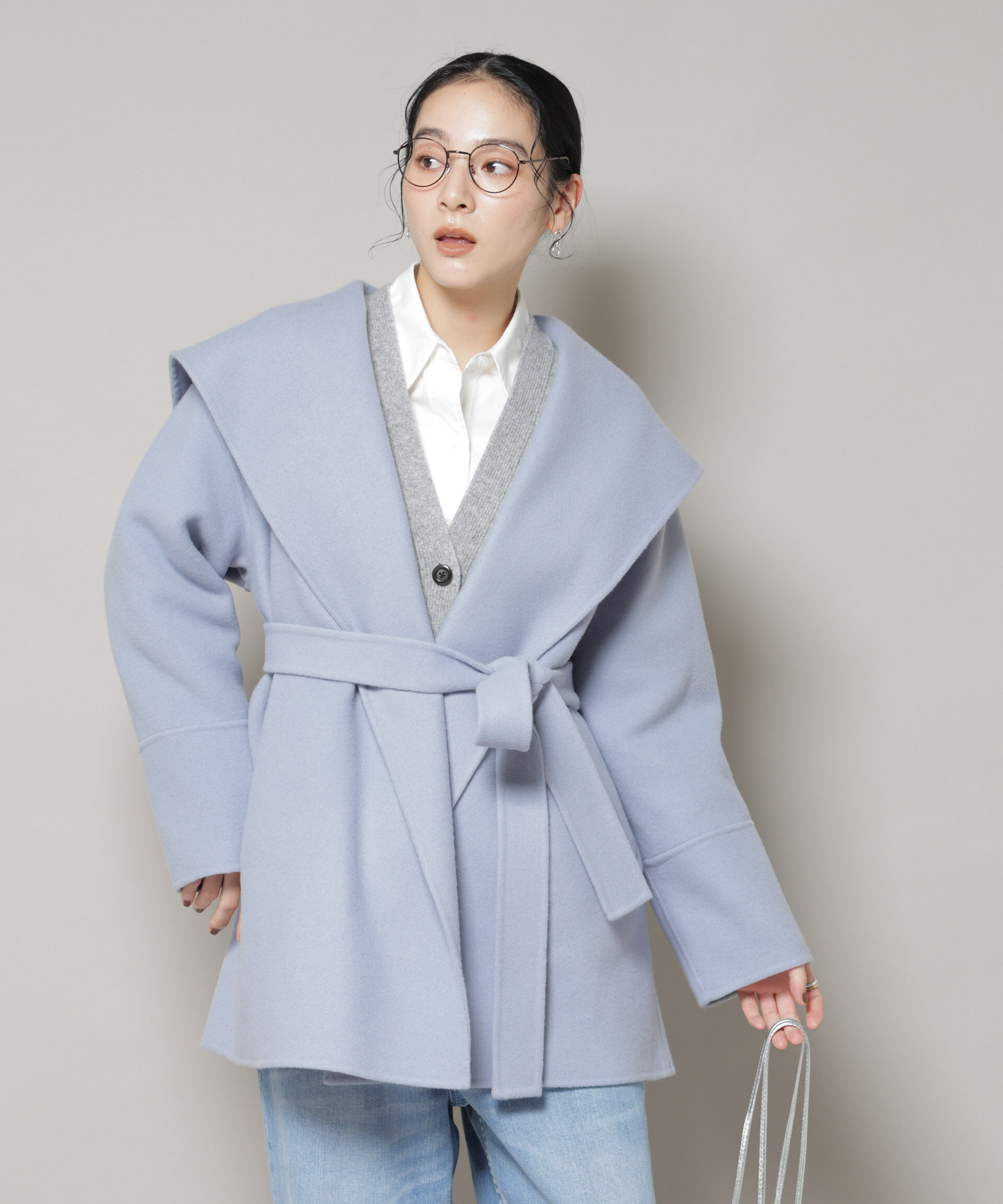 nano･universe「SUPER110blend リバーショールミディコート」|その他|