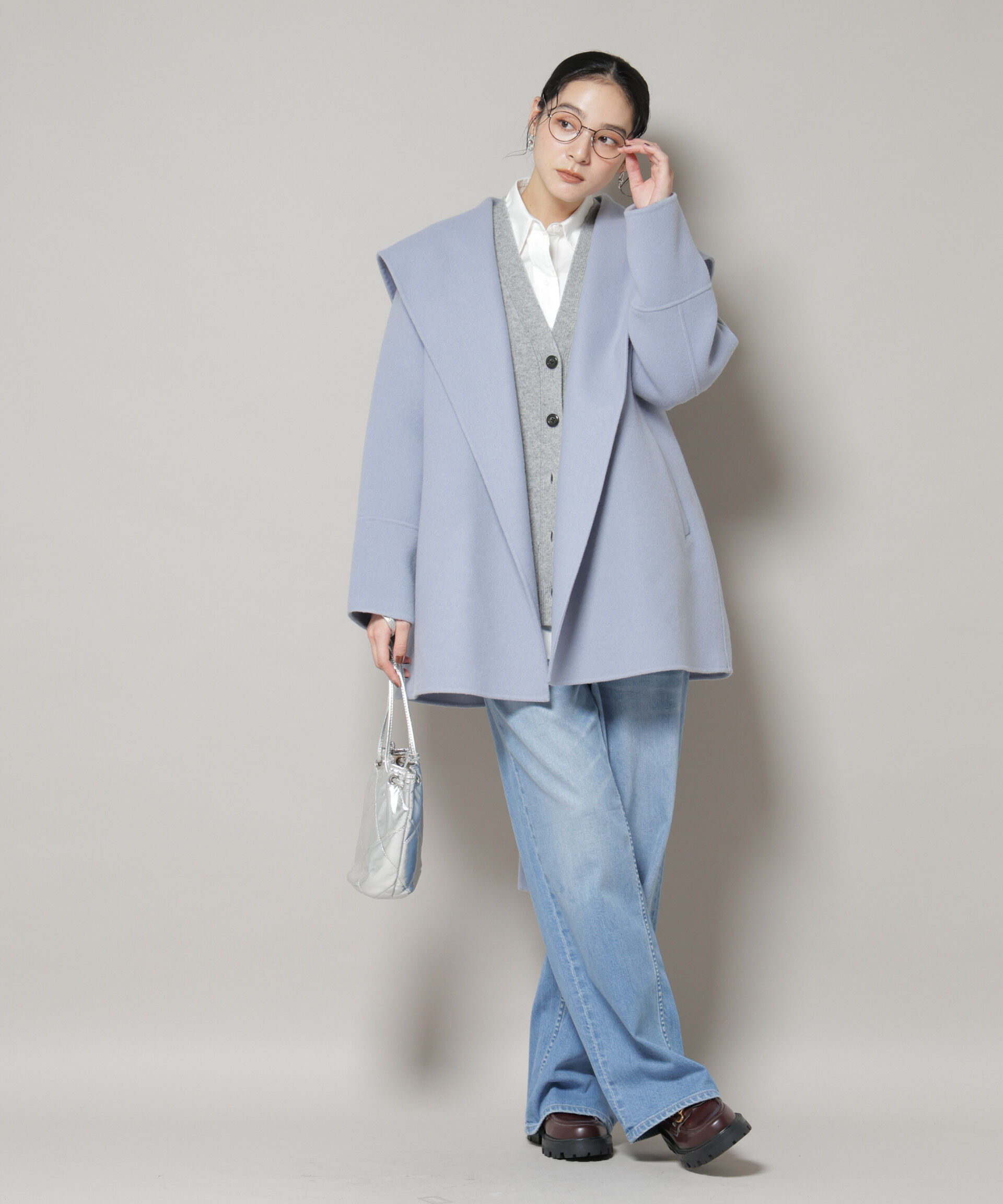 nano･universe「SUPER110blend リバーショールミディコート」|その他|