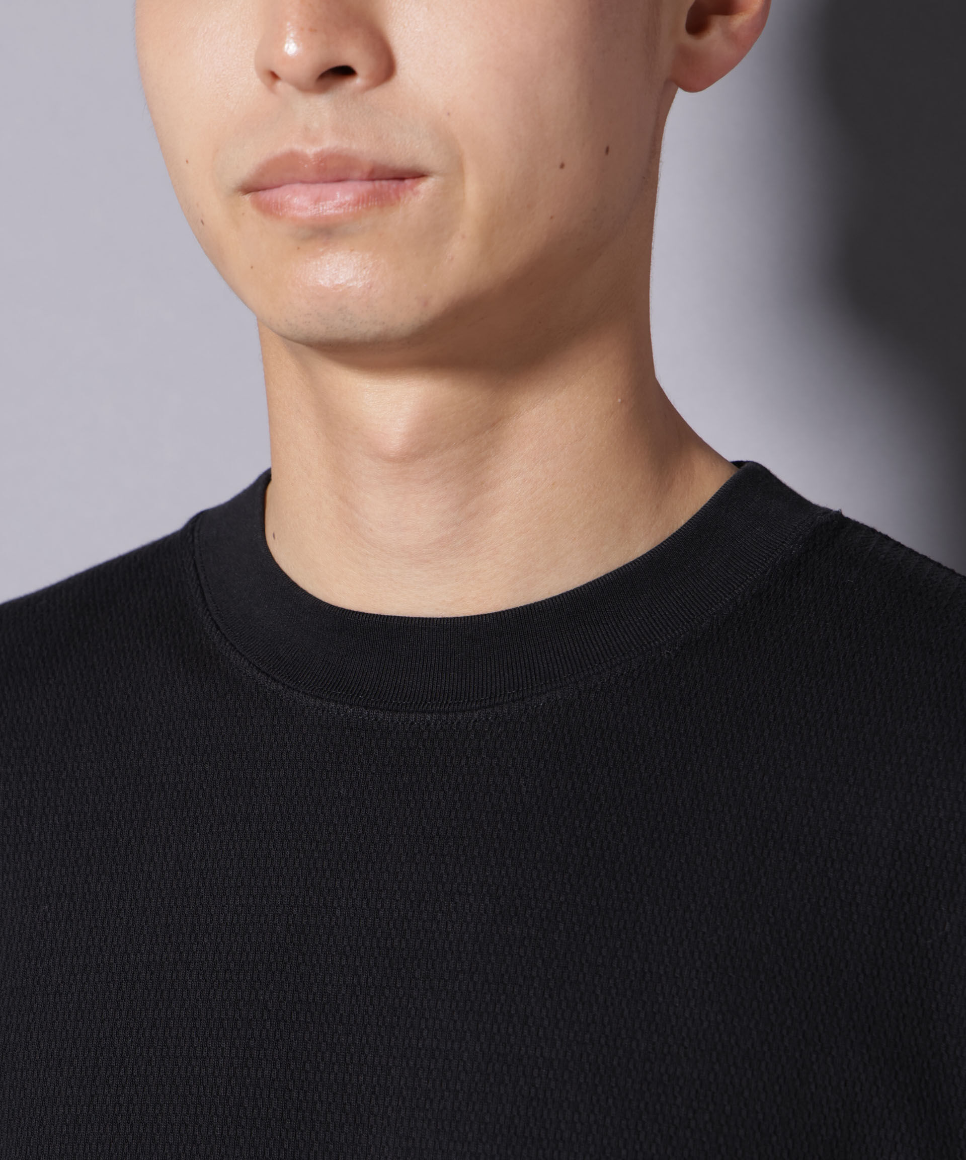 nano･universe「コットンガーメントダイサーマルクルーネックプルオーバー」|Tシャツ・カットソー|