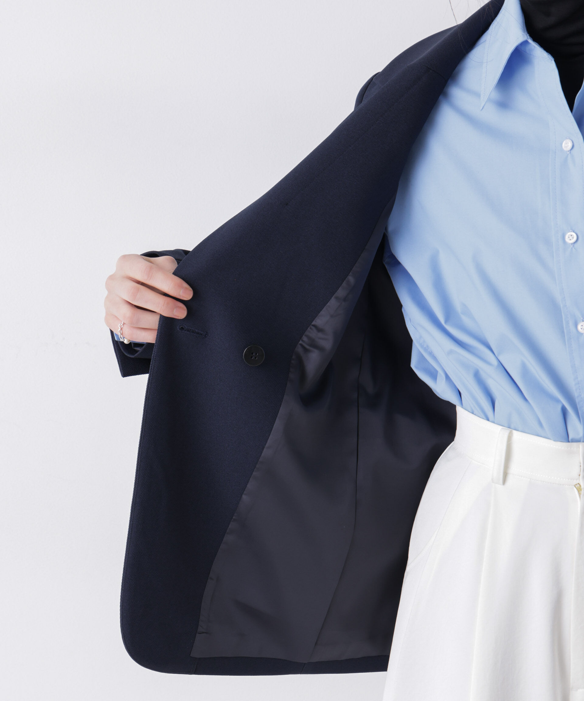 nano･universe「ツイーディーカルゼテーラードダブルジャケット」|テーラードジャケット|