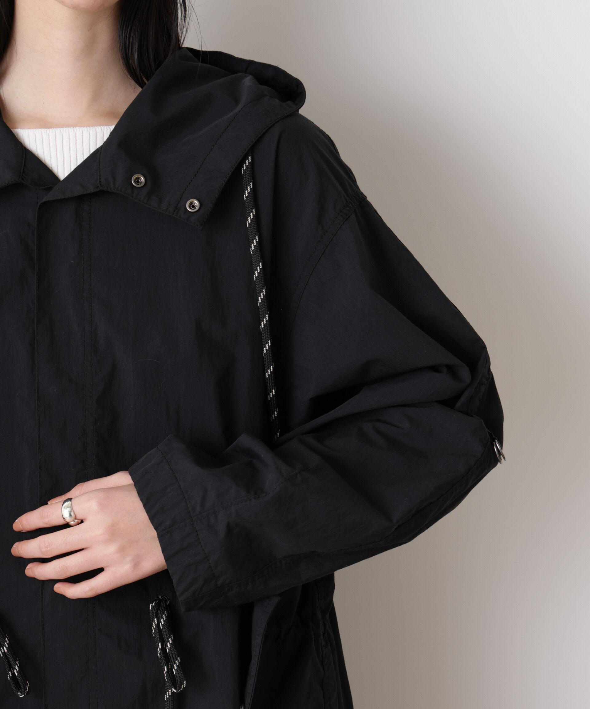 nano･universe「「STEVELOUR」コットンナイロンロングボリュームブルゾン(セットアップ可)」|その他|