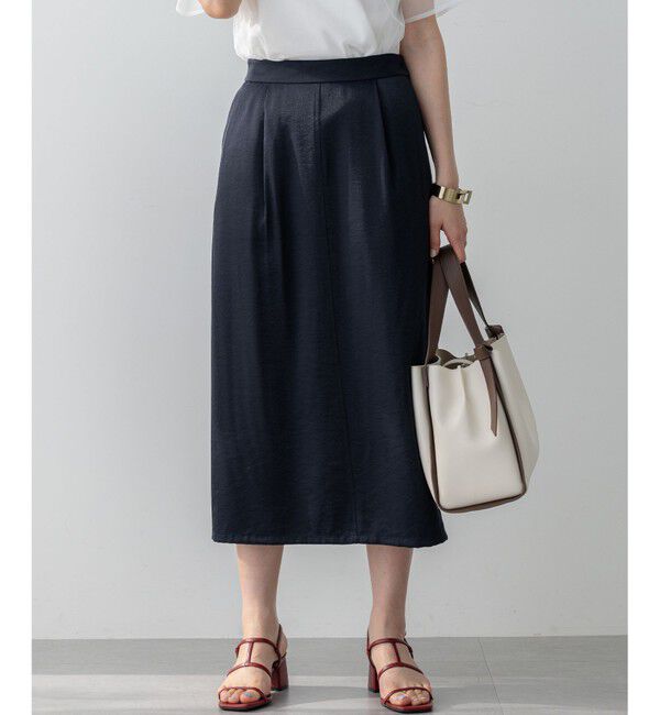 組曲「グロッシーツイルタイト スカート」|スカート|ネイビー系