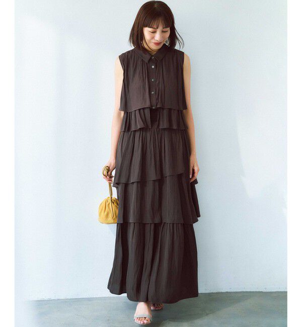 組曲「【入江未悠さんコラボ】ギャザーライトデシンティアード スカート」|スカート|