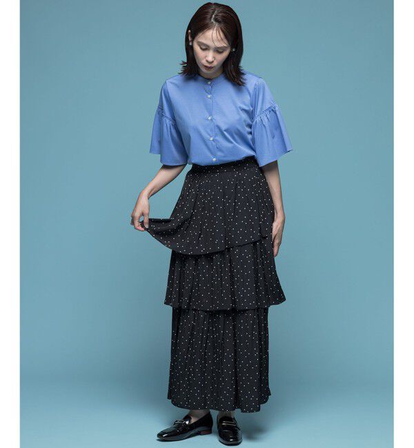 組曲「【入江未悠さんコラボ】ギャザーライトデシンティアード スカート」|スカート|