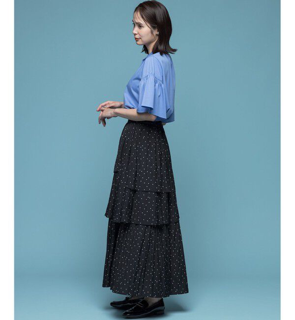 組曲「【入江未悠さんコラボ】ギャザーライトデシンティアード スカート」|スカート|