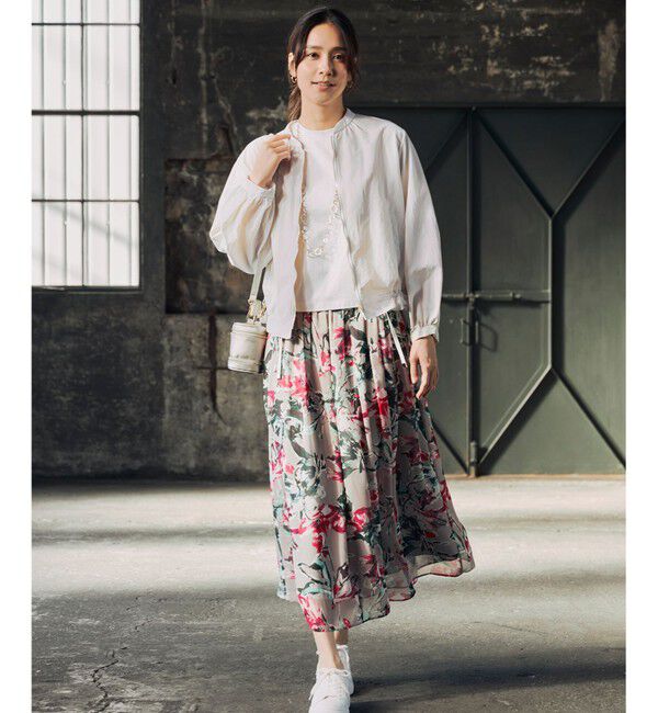 自由区「【撥水加工・UVケア・洗える】ライトグログラン ブルゾン」|ブルゾン・スタジャン|