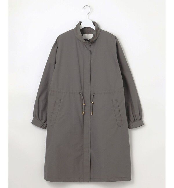 自由区「【撥水加工・洗える】コットンナイロンタッサーライナー付きスタンドカラー コート」|その他|