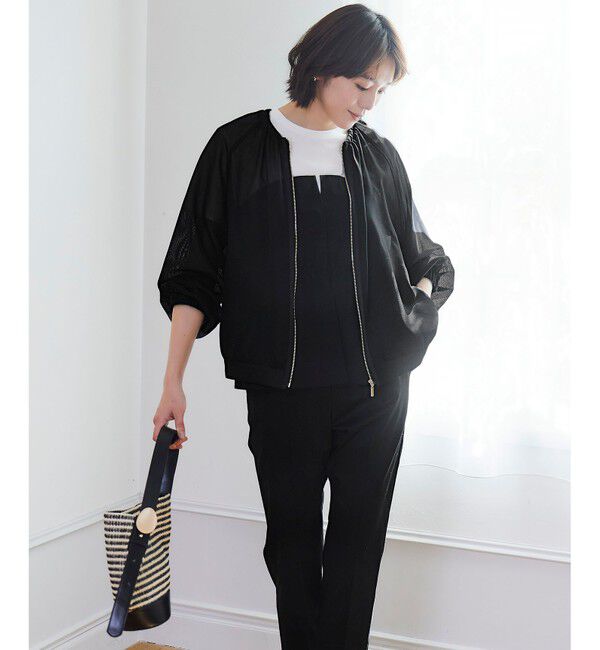 自由区「【新色追加・持ち運びに最適】メッシュ ブルゾン」|ブルゾン・スタジャン|