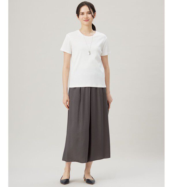 自由区「【セットアップ対応】エアリーツイルキュロット パンツ」|キュロット|