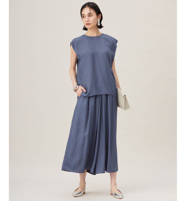 自由区「【セットアップ対応】エアリーツイルキュロット パンツ」|キュロット|