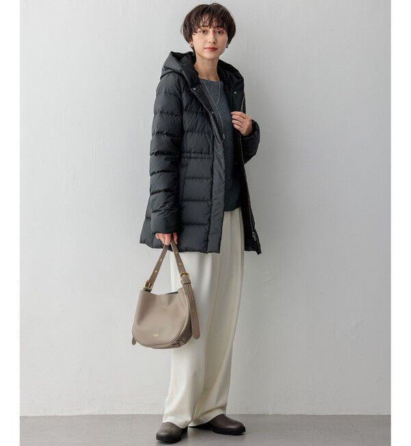 23区「【VERY掲載/新色追加】シレータフタ ミドル丈 ダウンコート」|ダウン|